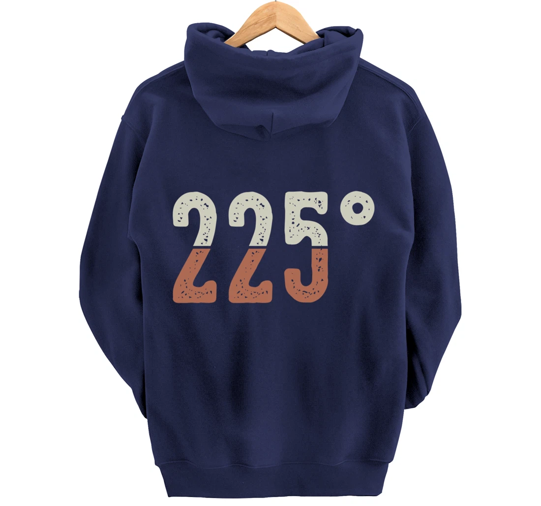 Funny Barbecue 225° Graphic Women and Men Meat Smoking BBQ Pullover Hoodie