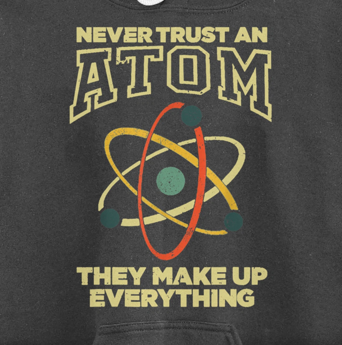 Funny Atom Art Men Women Stem Molecule Chemistry Pullover Hoodie