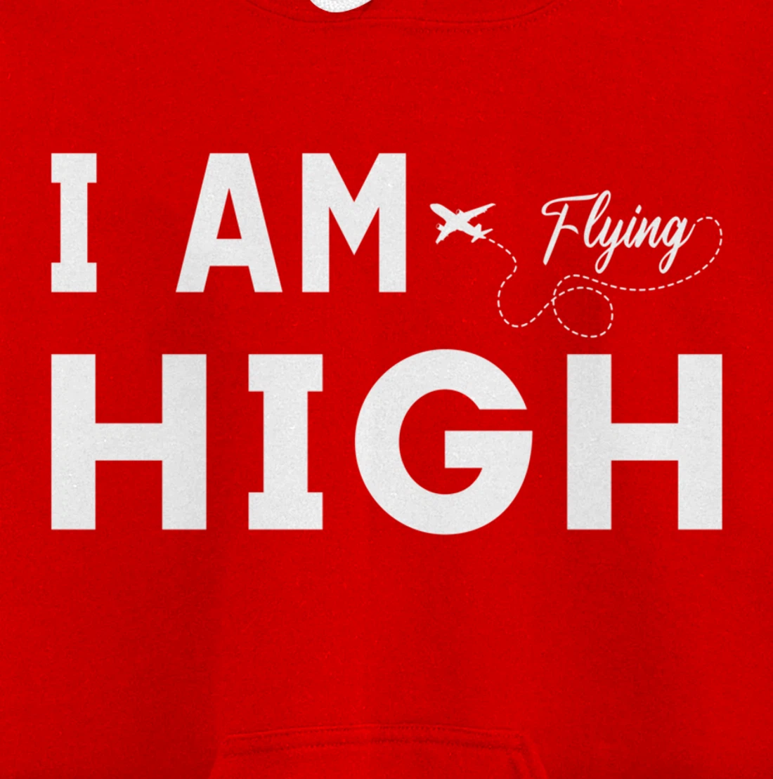 Funny I am Flying High Sarcastic Airplane Lover and Pilot Pullover Hoodie