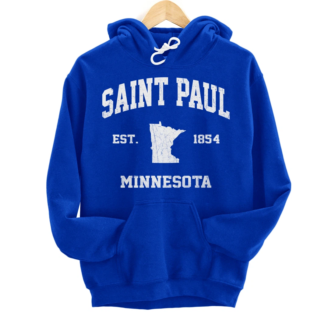 Saint Paul Minnesota MN vintage State Athletic Style Pullover Hoodie