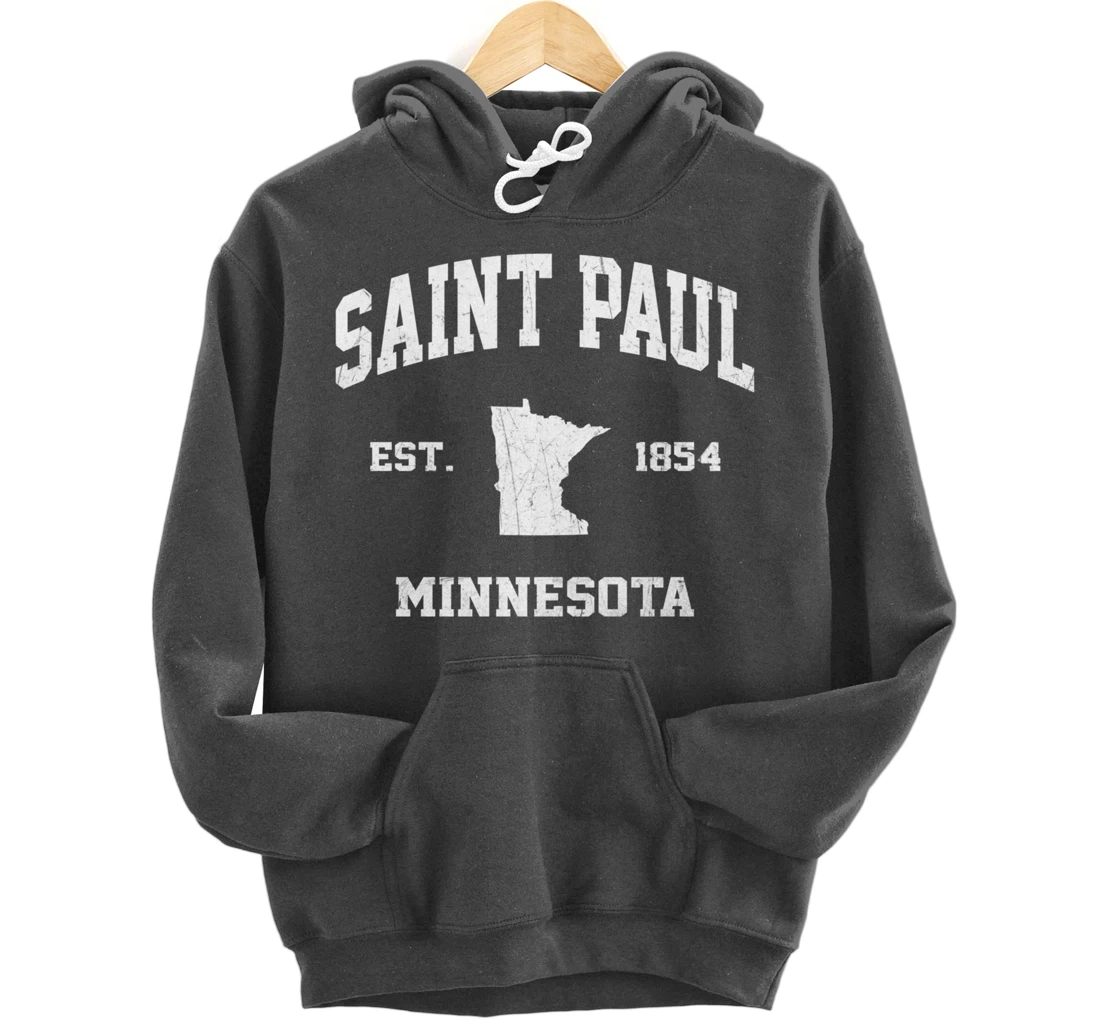 Saint Paul Minnesota MN vintage State Athletic Style Pullover Hoodie