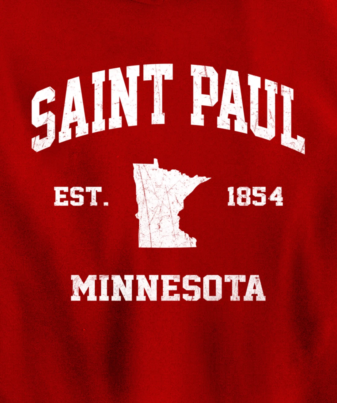 Saint Paul Minnesota MN vintage State Athletic Style Pullover Hoodie