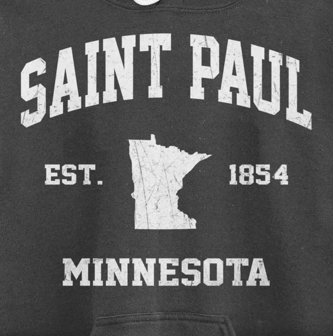 Saint Paul Minnesota MN vintage State Athletic Style Pullover Hoodie