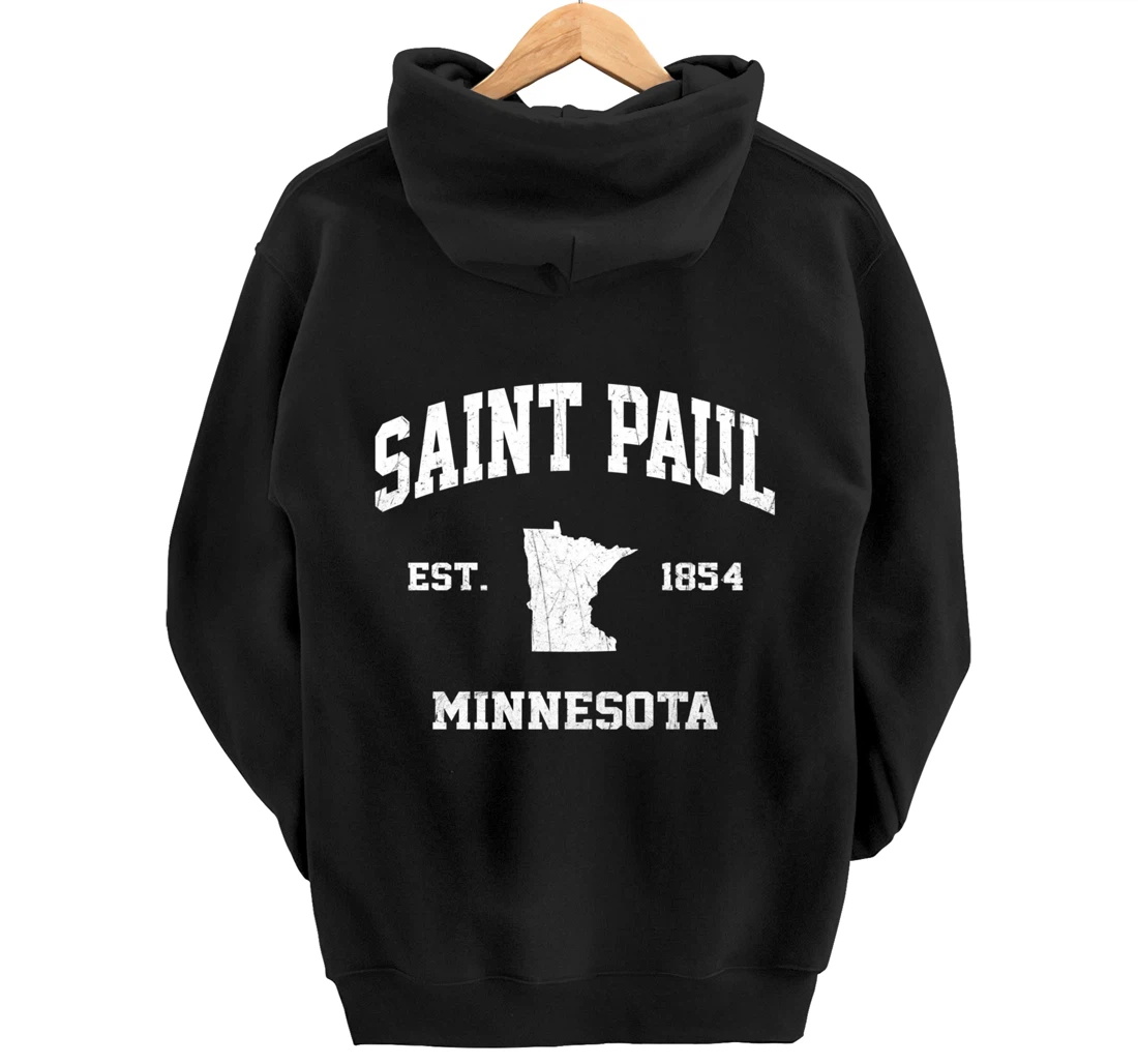 Saint Paul Minnesota MN vintage State Athletic Style Pullover Hoodie