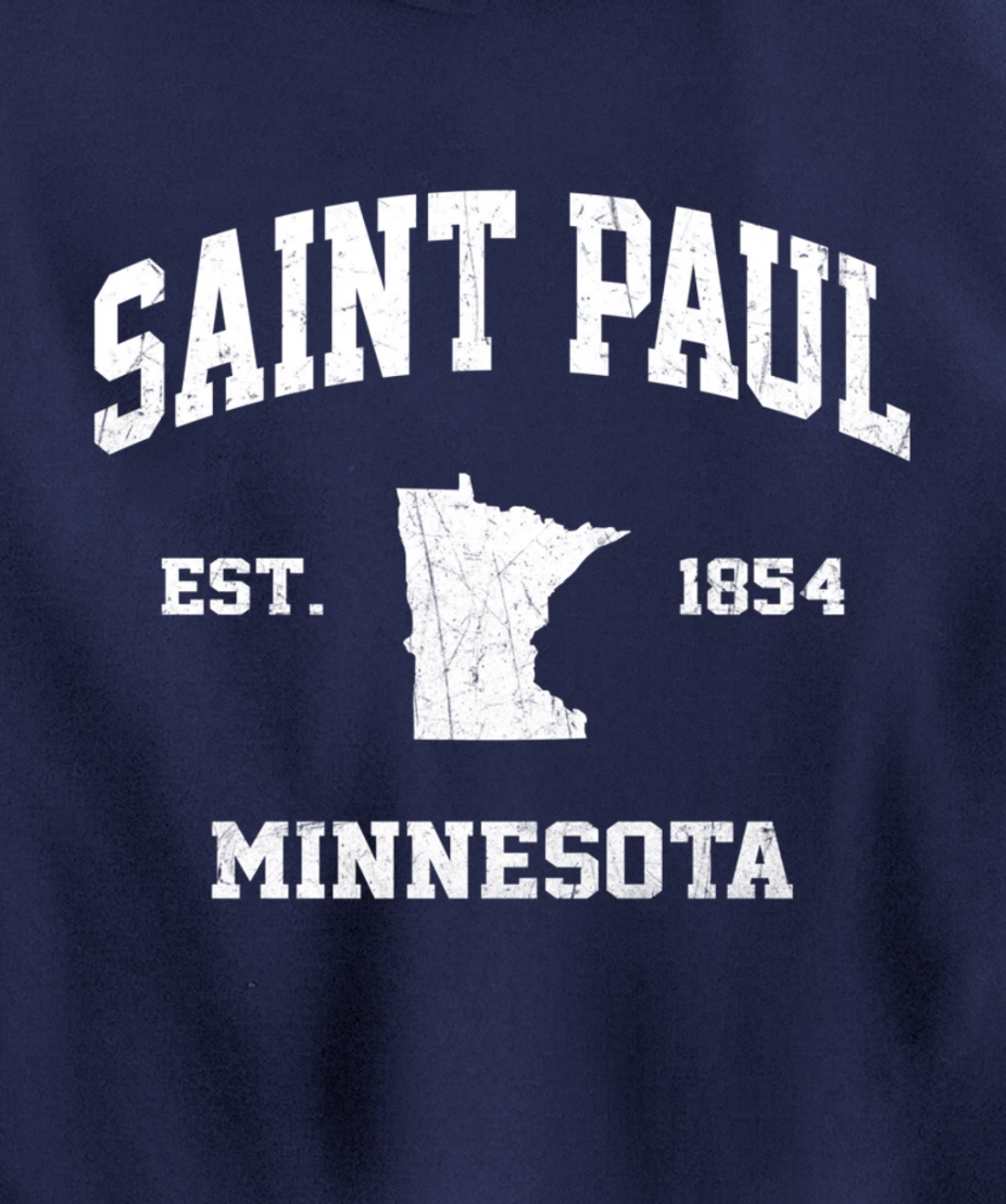 Saint Paul Minnesota MN vintage State Athletic Style Pullover Hoodie