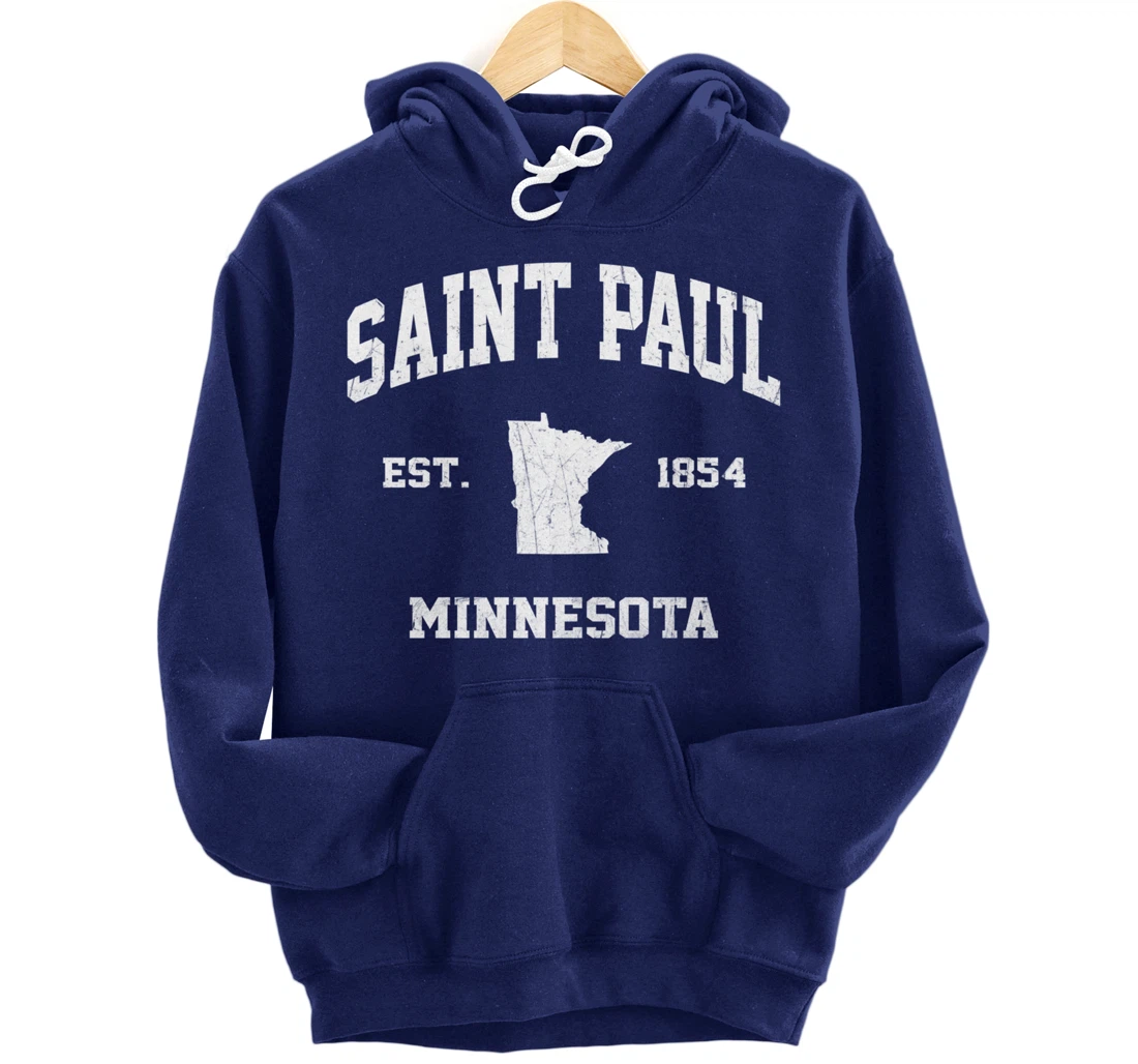 Saint Paul Minnesota MN vintage State Athletic Style Pullover Hoodie