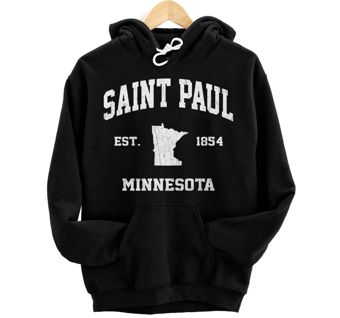 Saint Paul Minnesota MN vintage State Athletic Style Pullover Hoodie