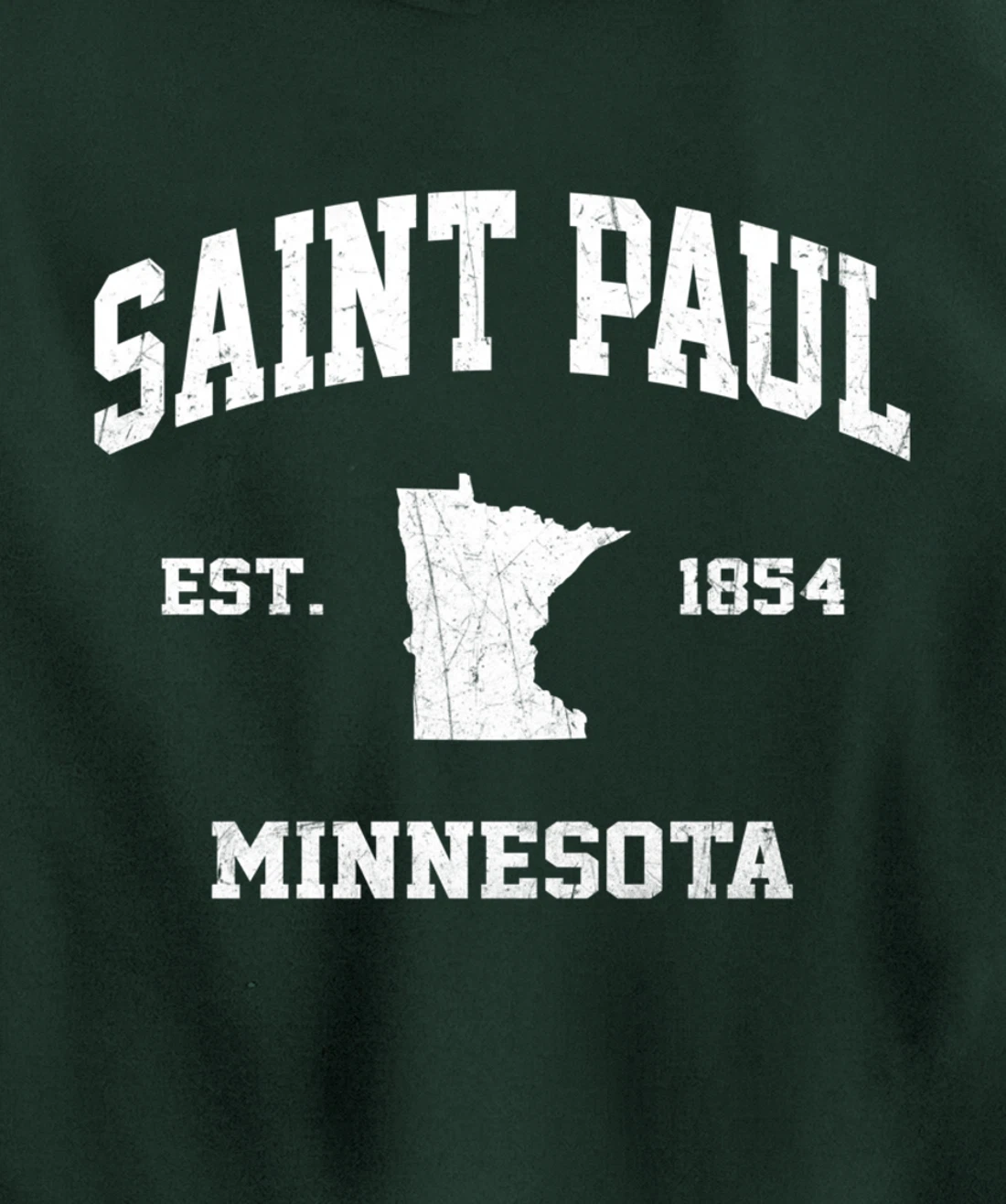 Saint Paul Minnesota MN vintage State Athletic Style Pullover Hoodie