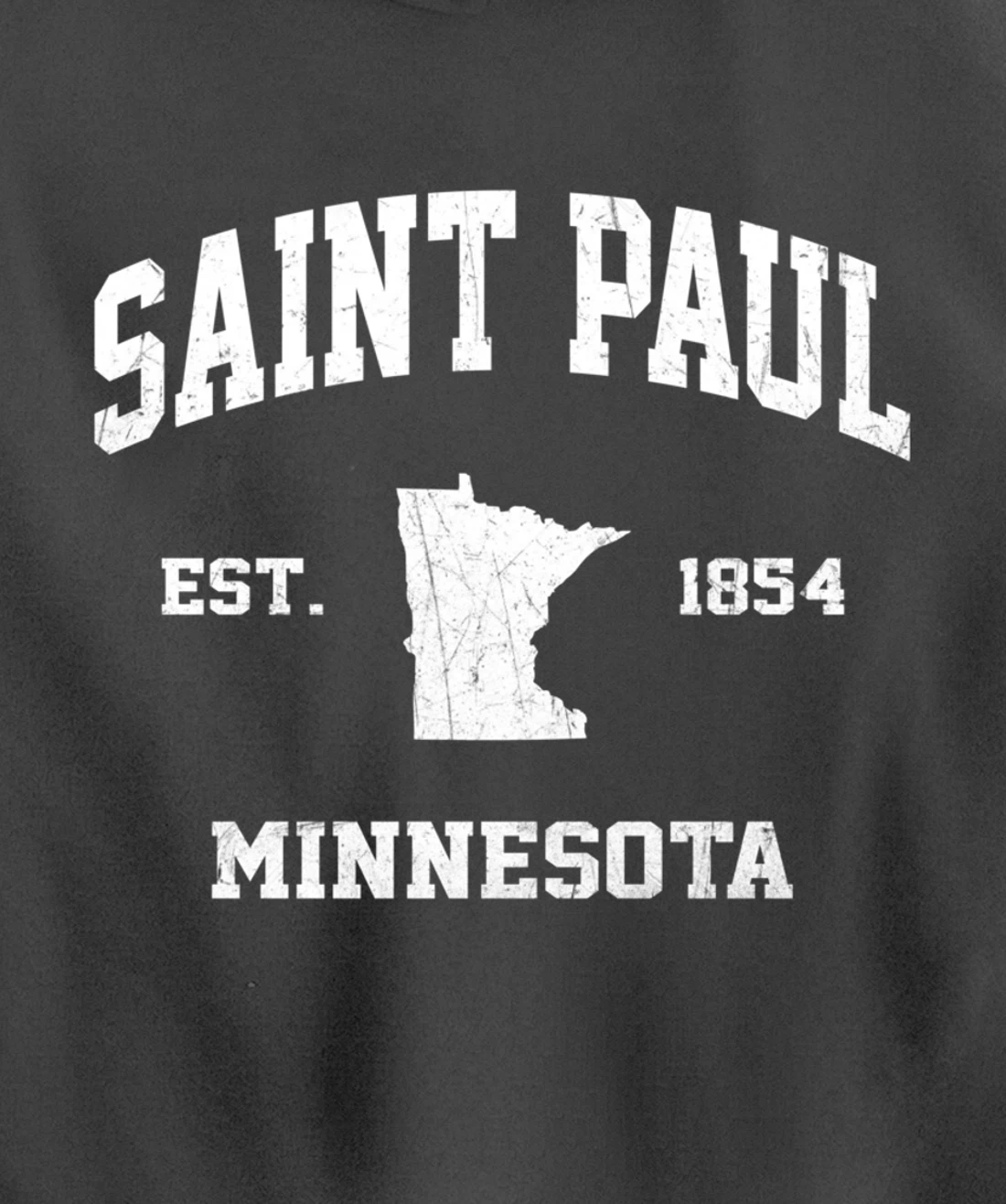 Saint Paul Minnesota MN vintage State Athletic Style Pullover Hoodie