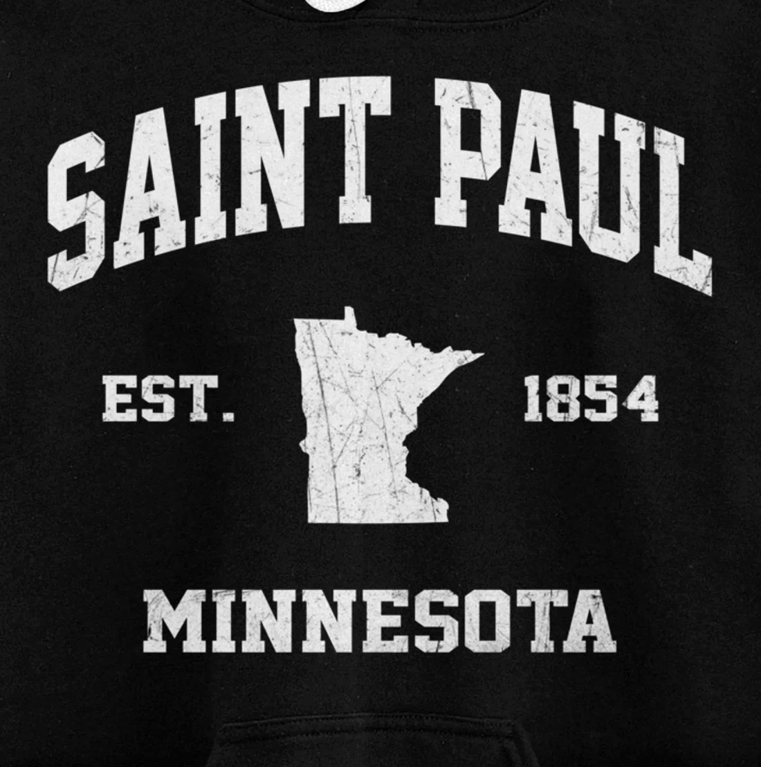 Saint Paul Minnesota MN vintage State Athletic Style Pullover Hoodie