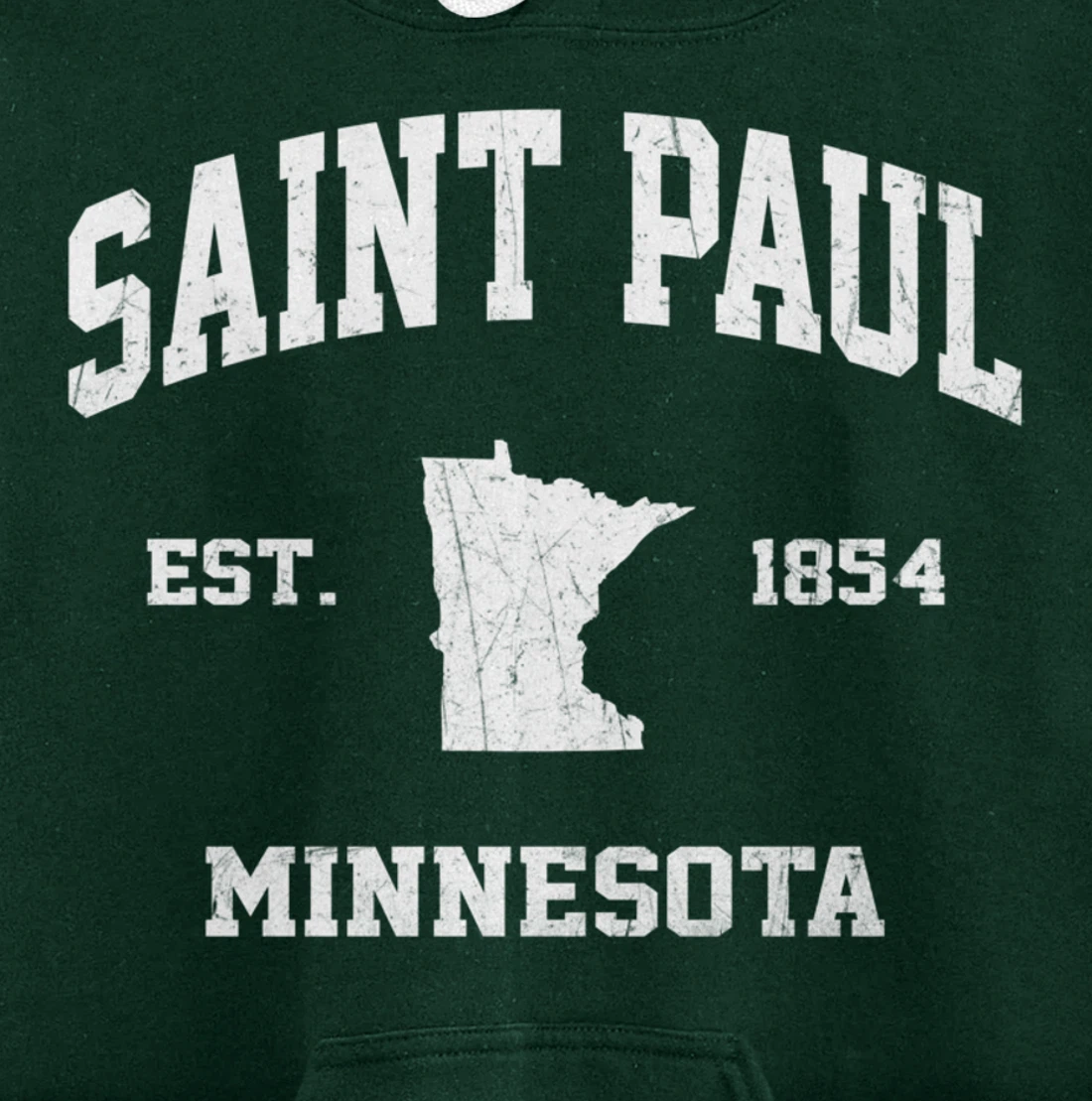 Saint Paul Minnesota MN vintage State Athletic Style Pullover Hoodie