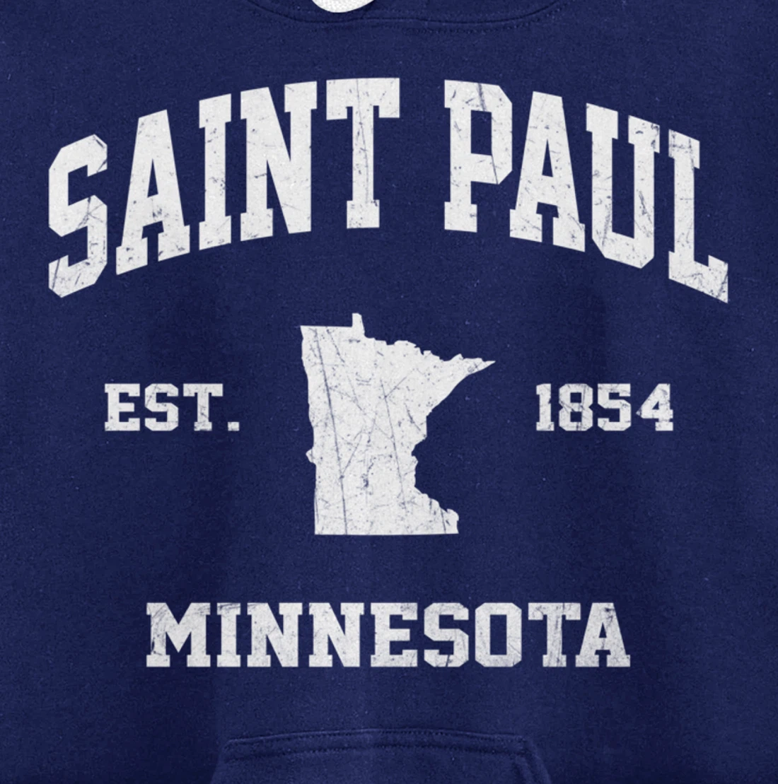 Saint Paul Minnesota MN vintage State Athletic Style Pullover Hoodie