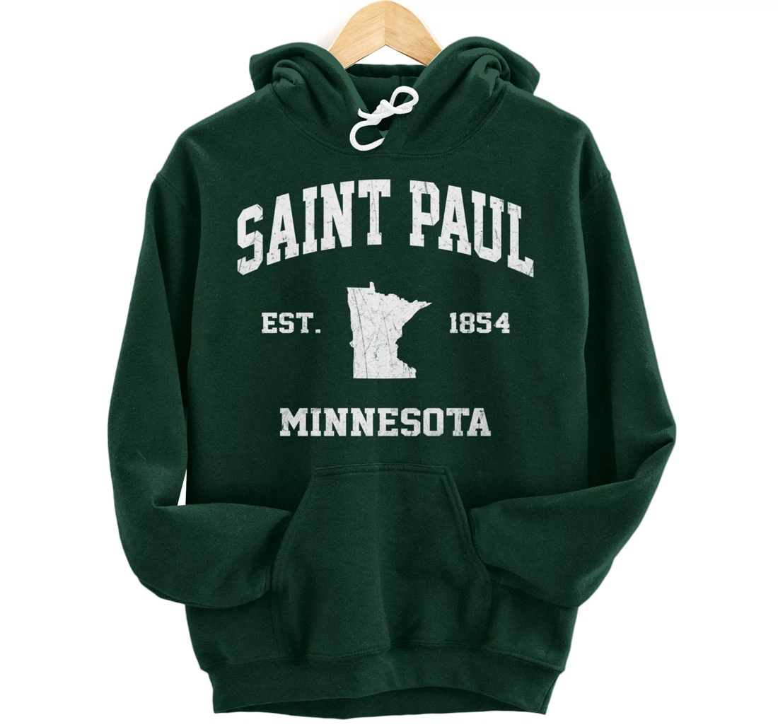 Saint Paul Minnesota MN vintage State Athletic Style Pullover Hoodie