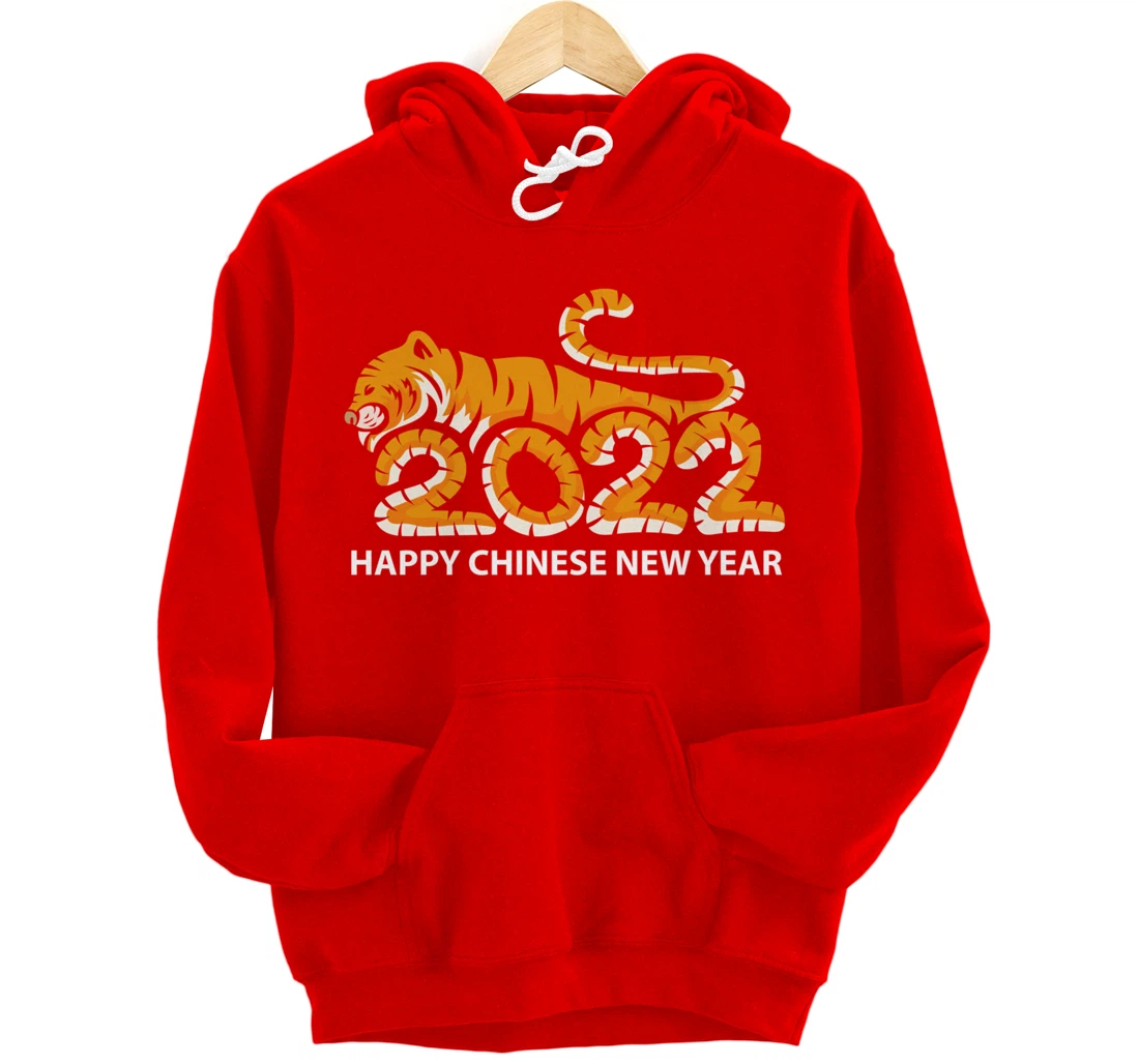Year Of The Tiger 2022, Happy Chinese New Year Pullover Hoodie