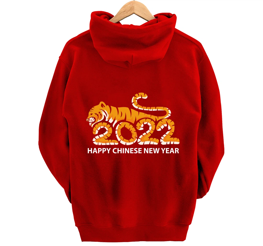 Year Of The Tiger 2022, Happy Chinese New Year Pullover Hoodie