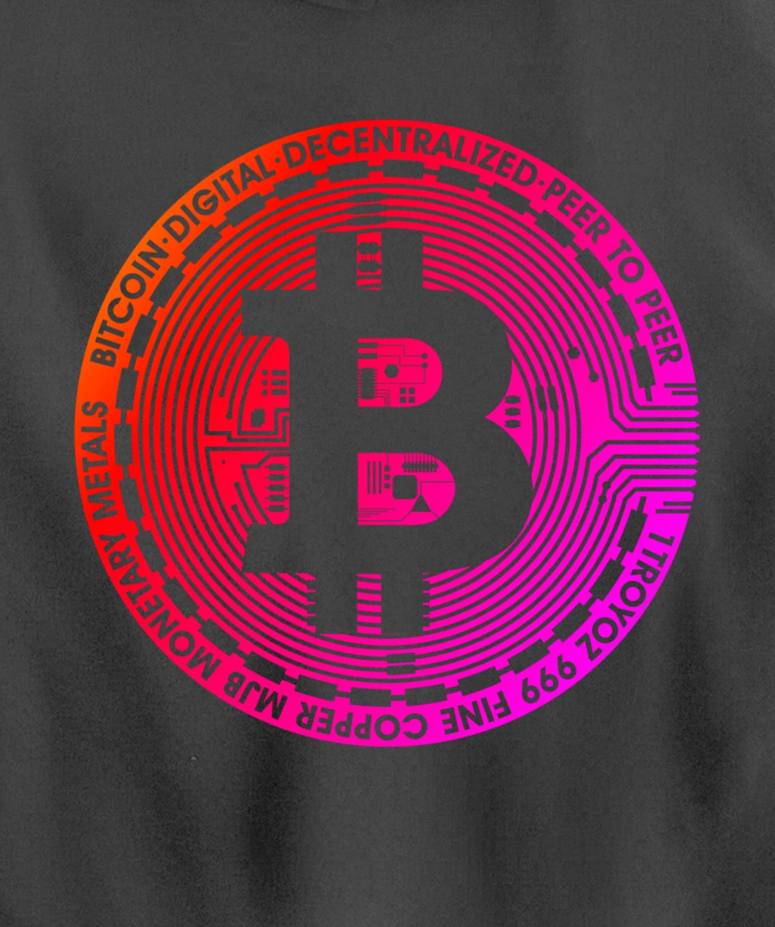 Retro Bitcoin Pullover Hoodie