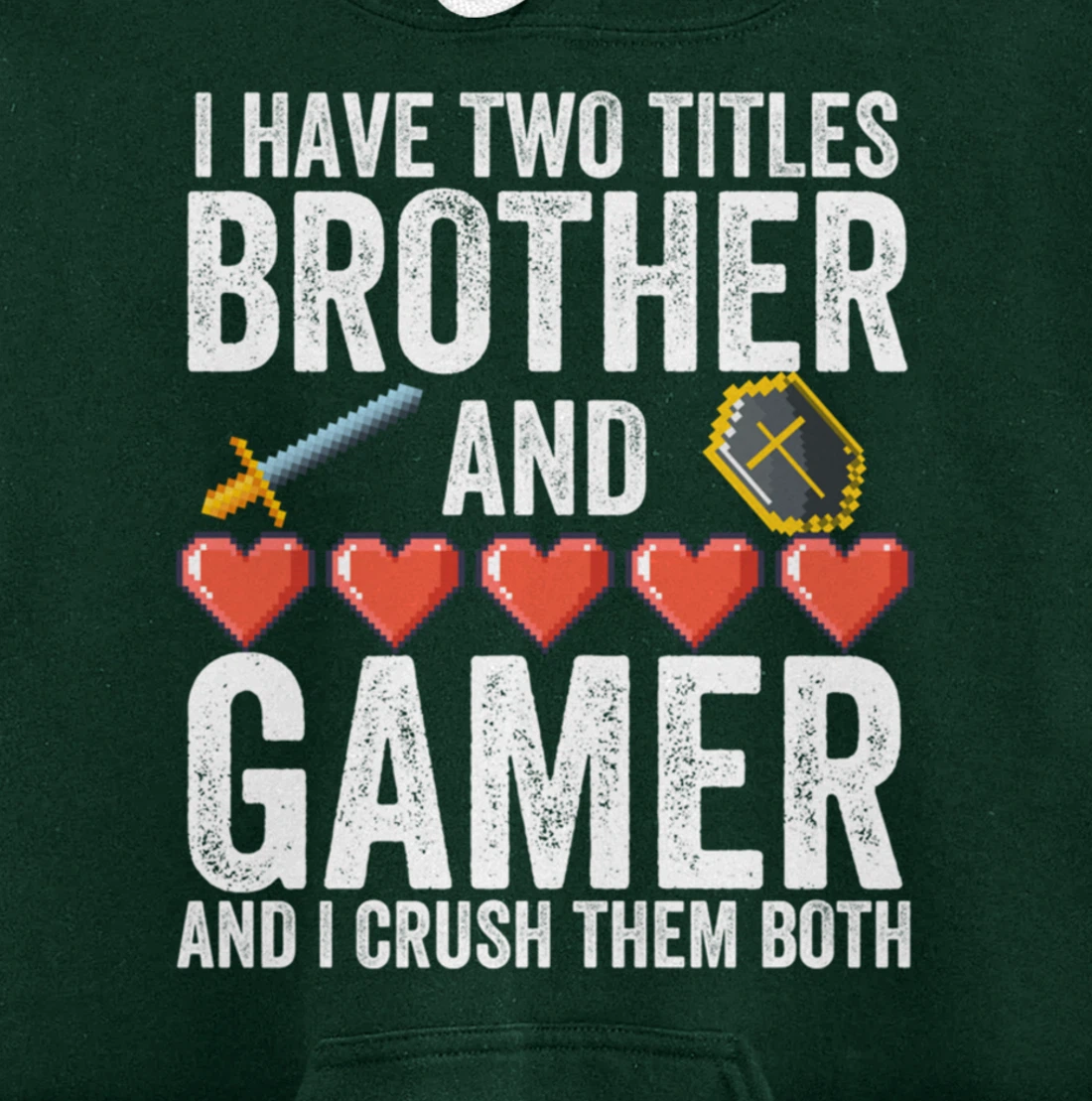 Boys or Mens Funny Gamer Merch - Vintage Video Games Brother Pullover Hoodie
