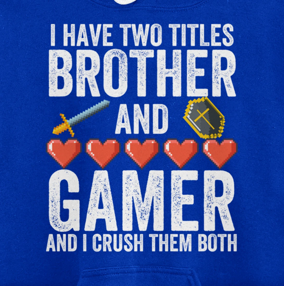 Boys or Mens Funny Gamer Merch - Vintage Video Games Brother Pullover Hoodie