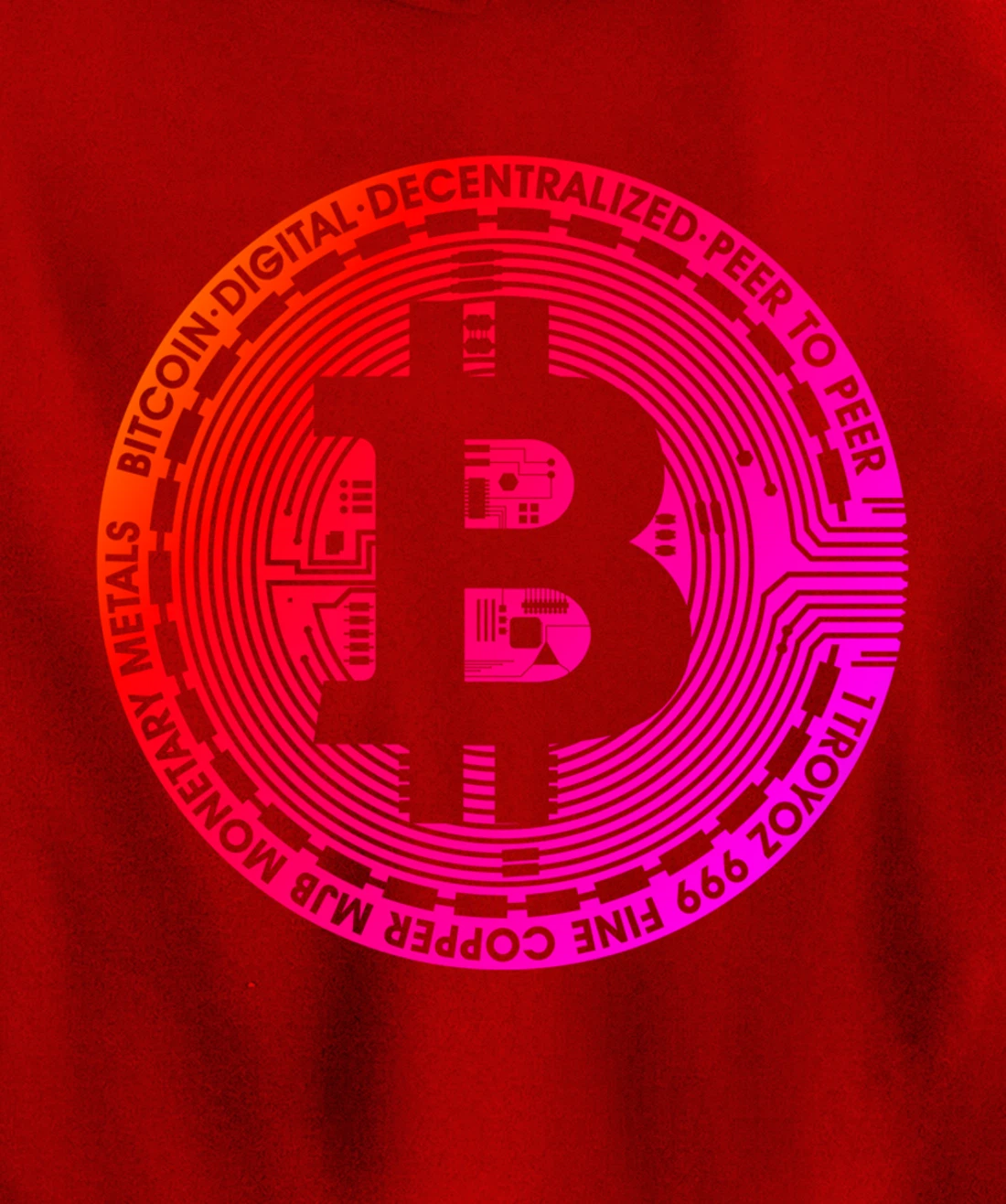 Retro Bitcoin Pullover Hoodie