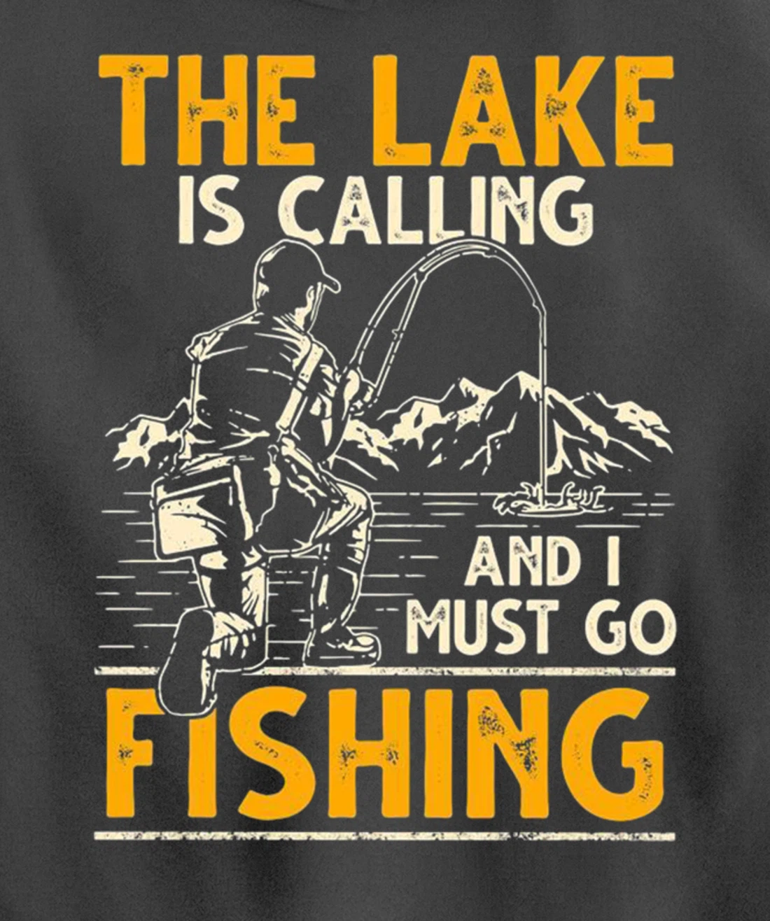 The lake is calling and i must go fishing Pullover Hoodie