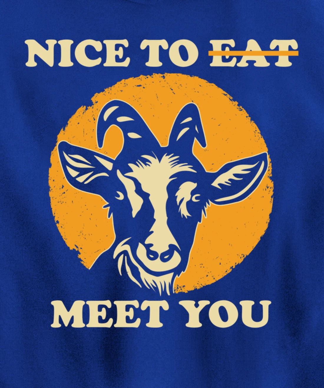 Support Animal Liberation Rights Vegan Activism Goat Art Pullover Hoodie