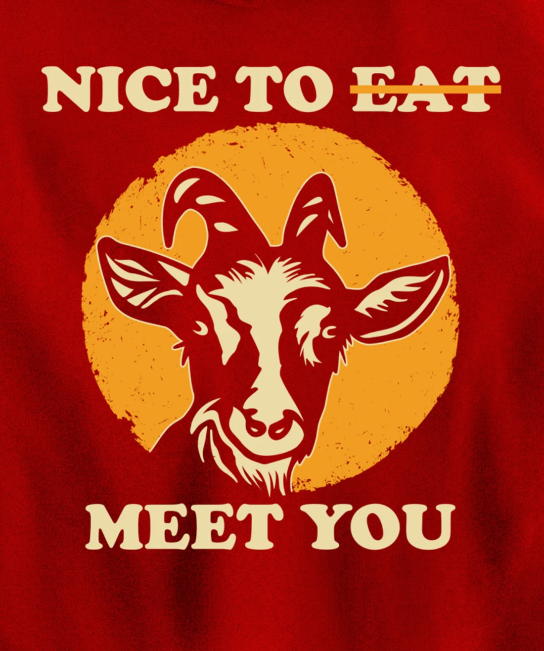 Support Animal Liberation Rights Vegan Activism Goat Art Pullover Hoodie