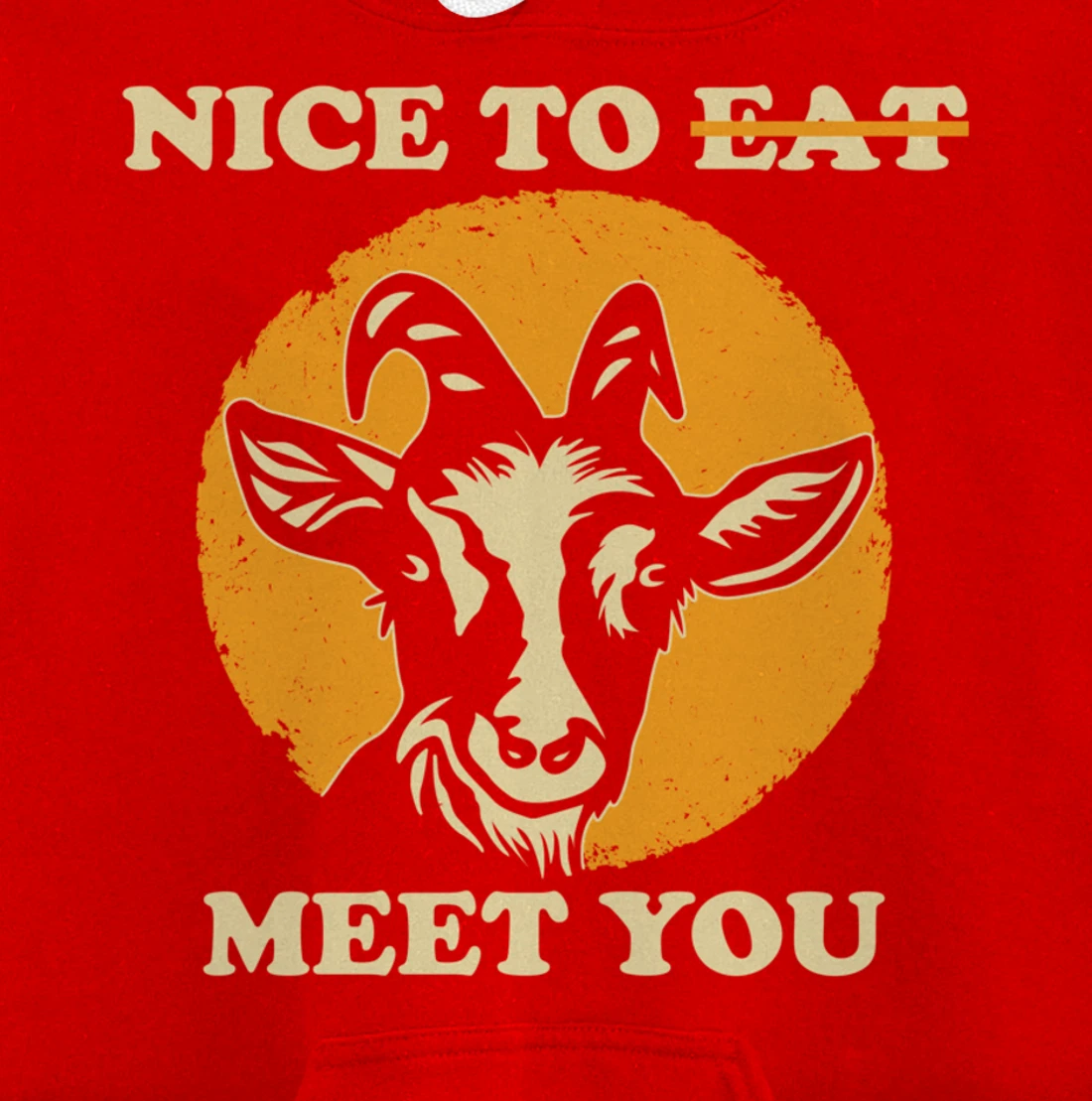 Support Animal Liberation Rights Vegan Activism Goat Art Pullover Hoodie