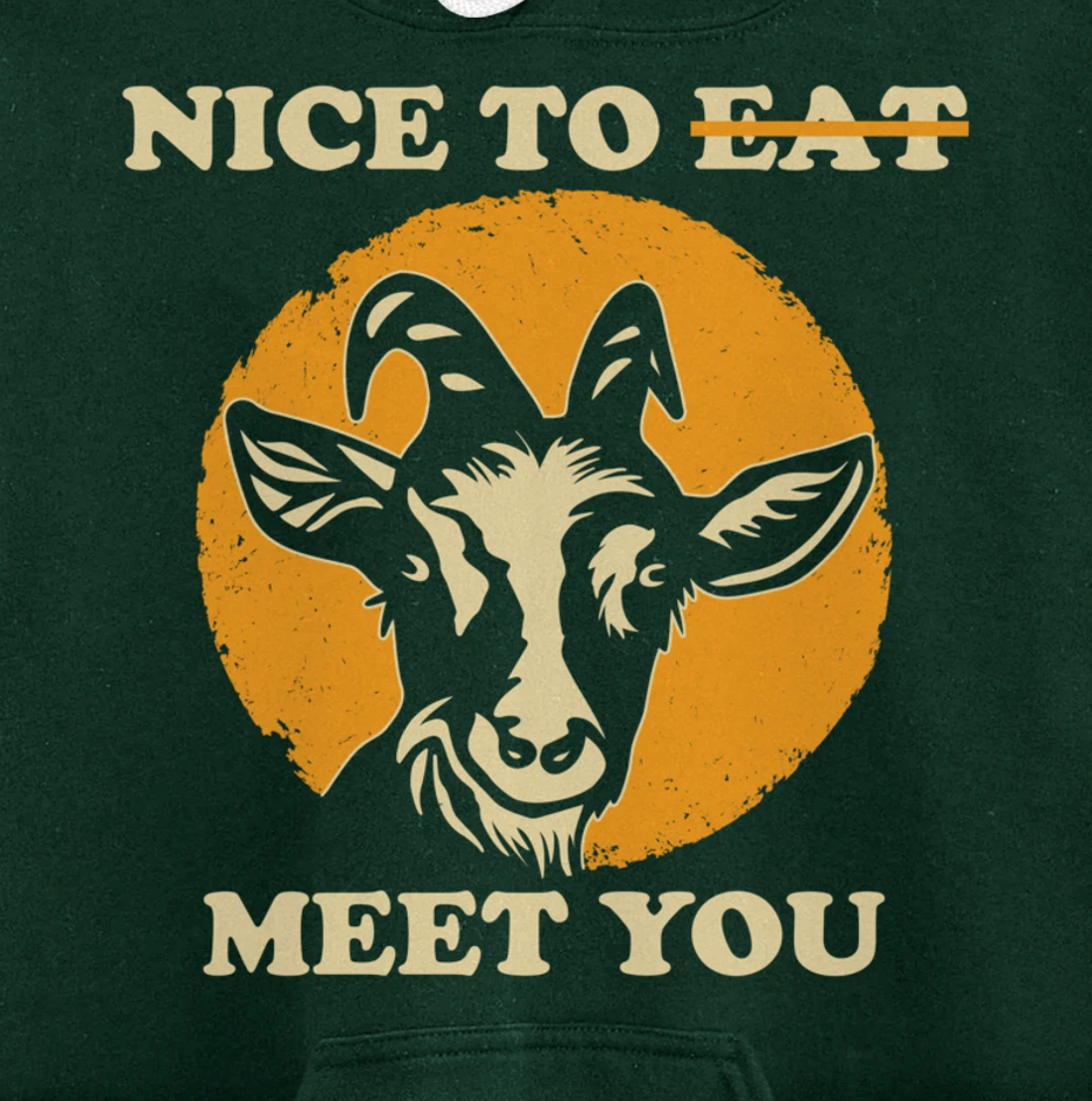 Support Animal Liberation Rights Vegan Activism Goat Art Pullover Hoodie