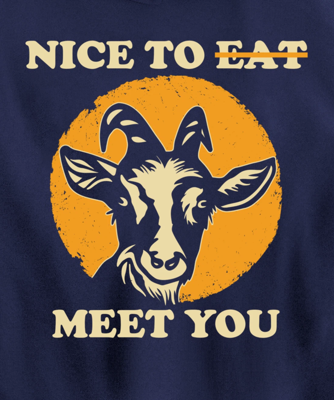 Support Animal Liberation Rights Vegan Activism Goat Art Pullover Hoodie