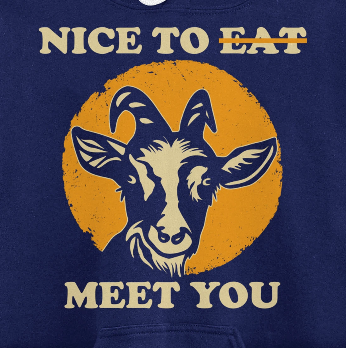 Support Animal Liberation Rights Vegan Activism Goat Art Pullover Hoodie