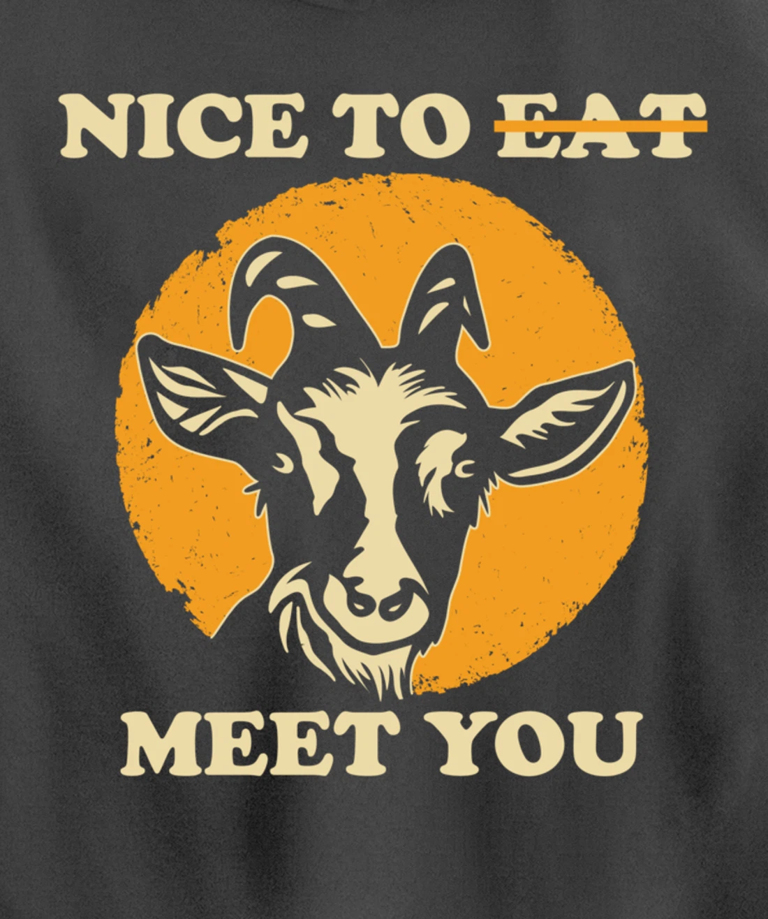 Support Animal Liberation Rights Vegan Activism Goat Art Pullover Hoodie