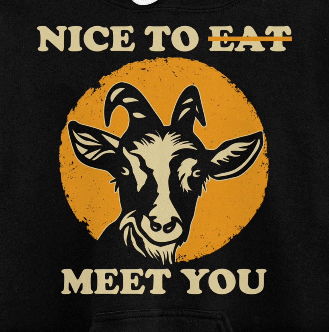 Support Animal Liberation Rights Vegan Activism Goat Art Pullover Hoodie