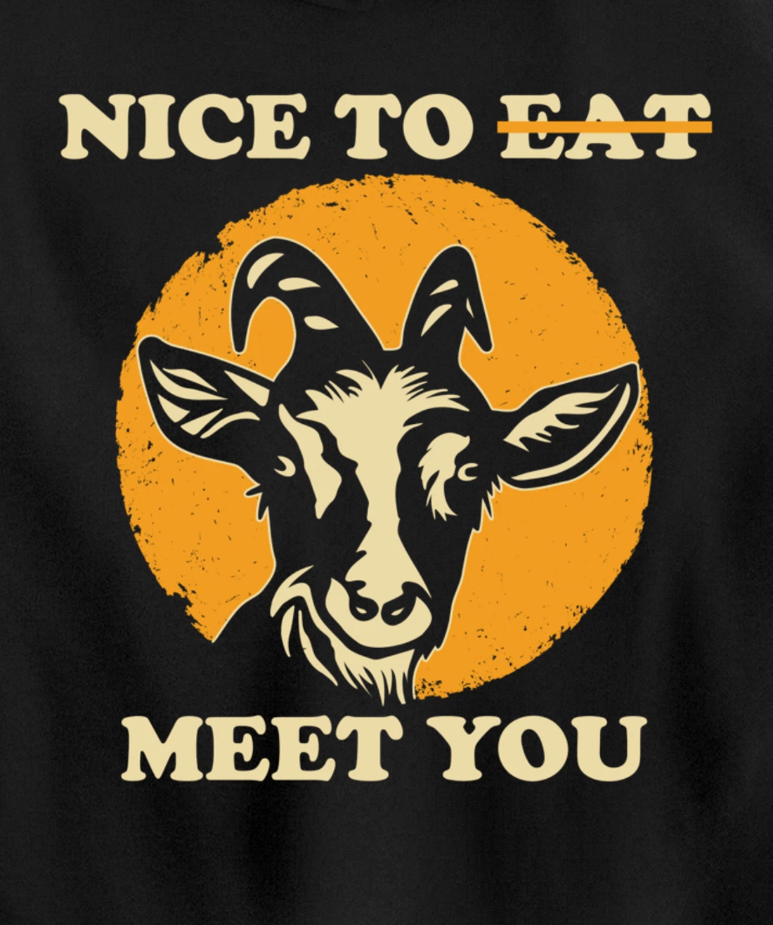 Support Animal Liberation Rights Vegan Activism Goat Art Pullover Hoodie