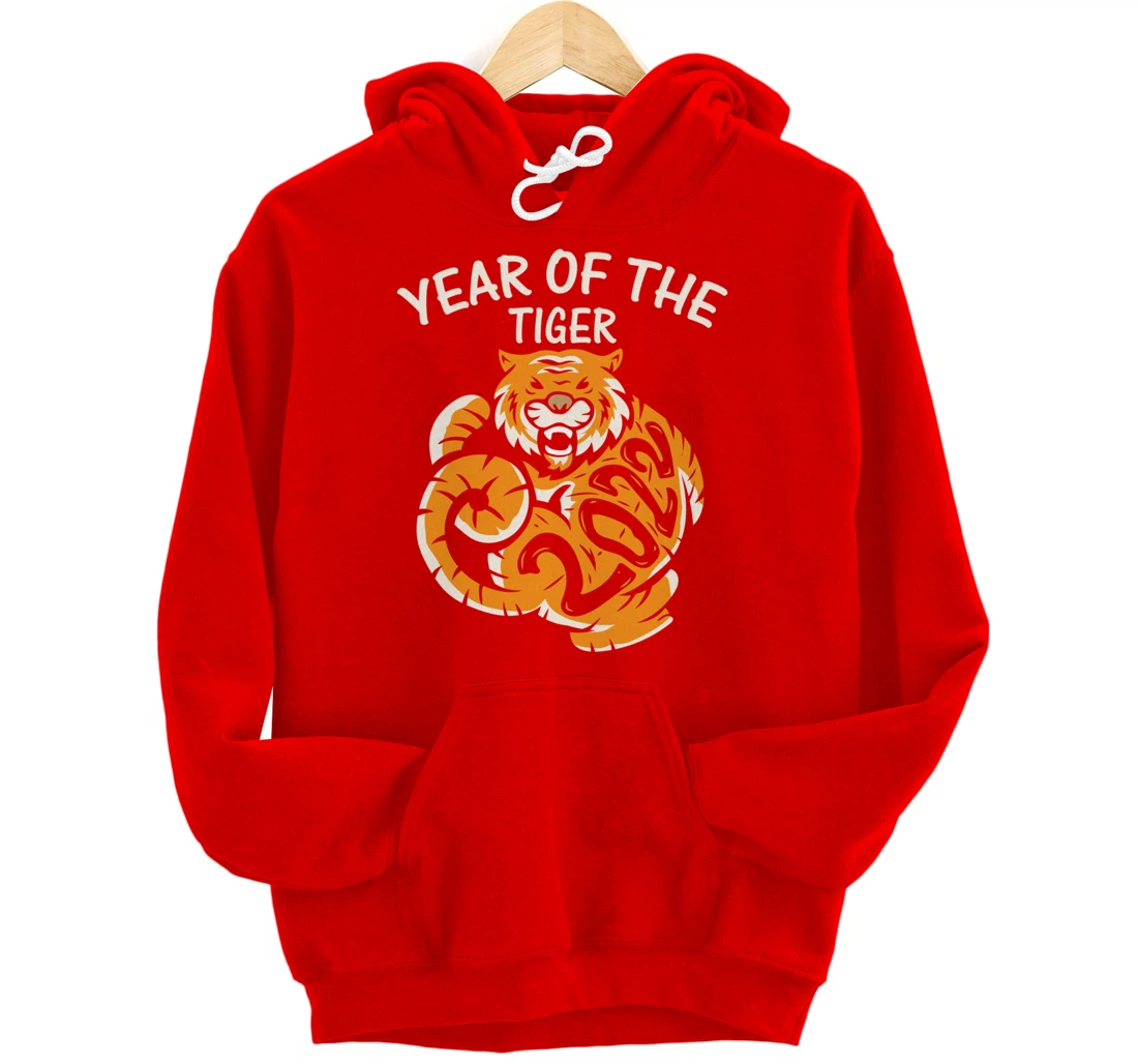 Year Of The Tiger 2022, Happy Chinese New Year Pullover Hoodie