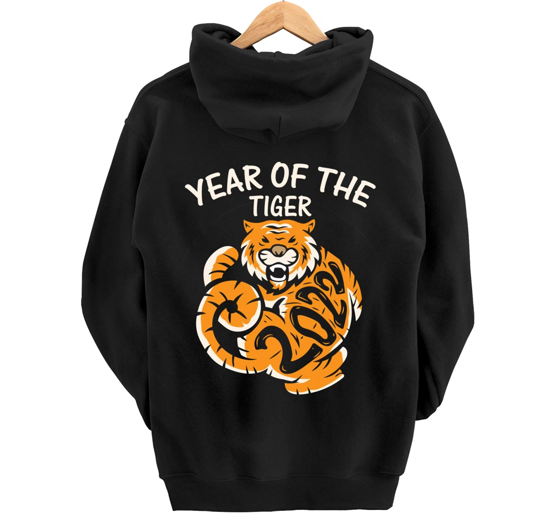 Year Of The Tiger 2022, Happy Chinese New Year Pullover Hoodie