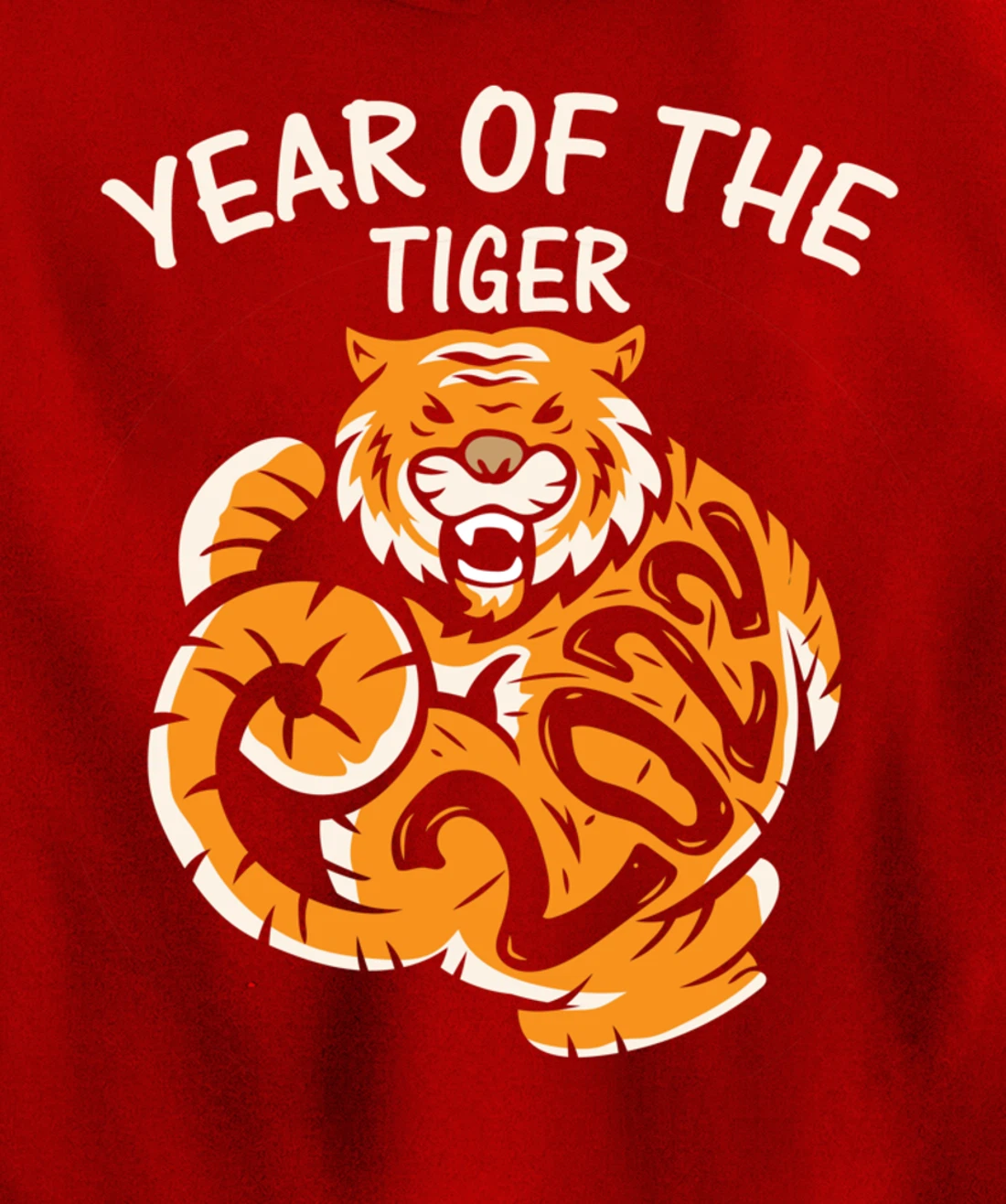 Year Of The Tiger 2022, Happy Chinese New Year Pullover Hoodie