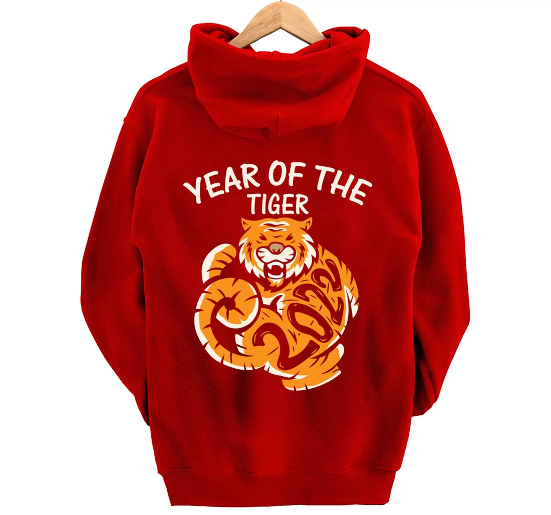 Year Of The Tiger 2022, Happy Chinese New Year Pullover Hoodie