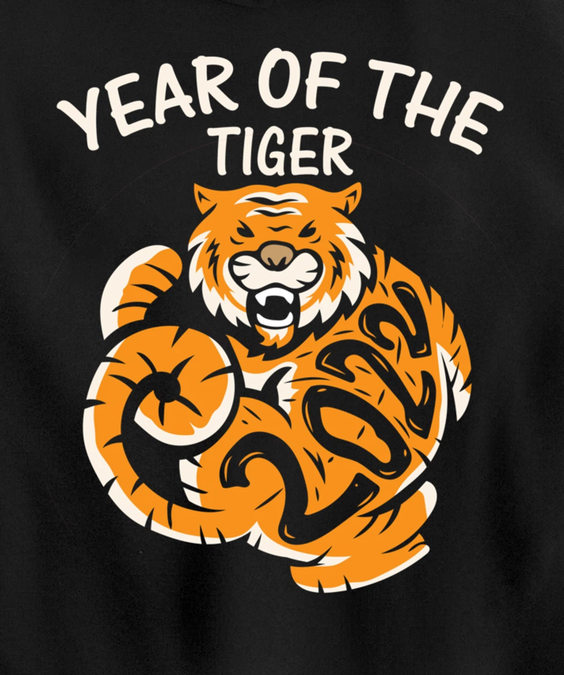Year Of The Tiger 2022, Happy Chinese New Year Pullover Hoodie