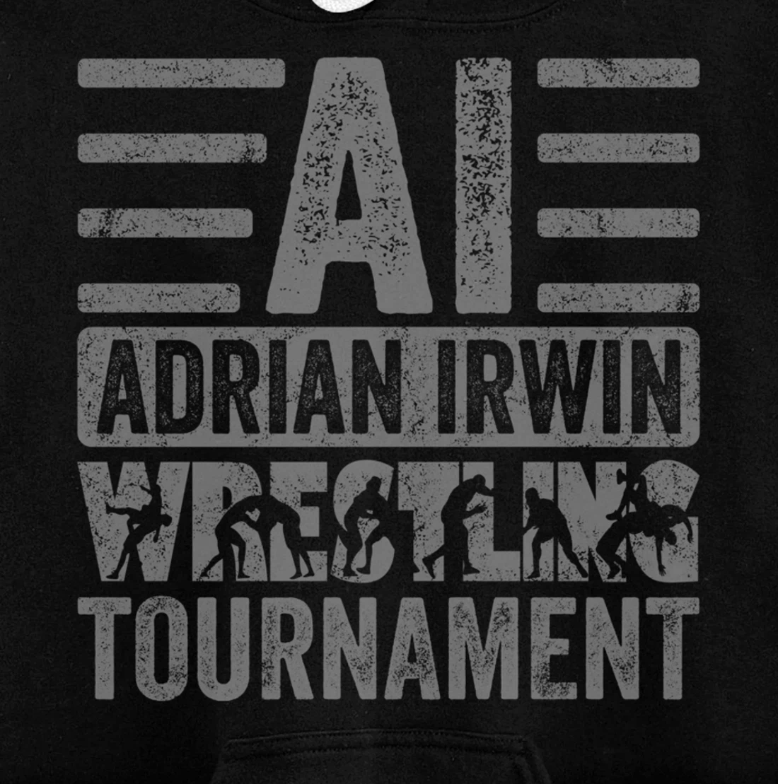 KGHLBSTQZWYVH #2 - Grey Font Pullover Hoodie