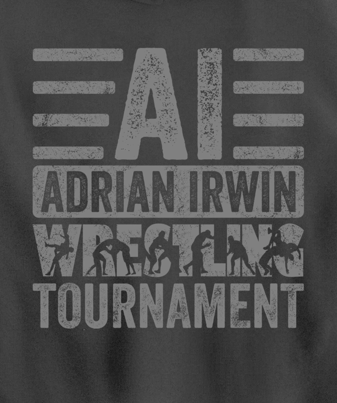 KGHLBSTQZWYVH #2 - Grey Font Pullover Hoodie