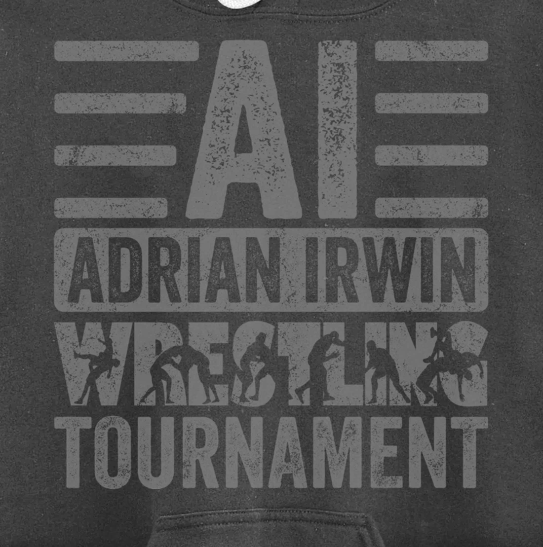 KGHLBSTQZWYVH #2 - Grey Font Pullover Hoodie