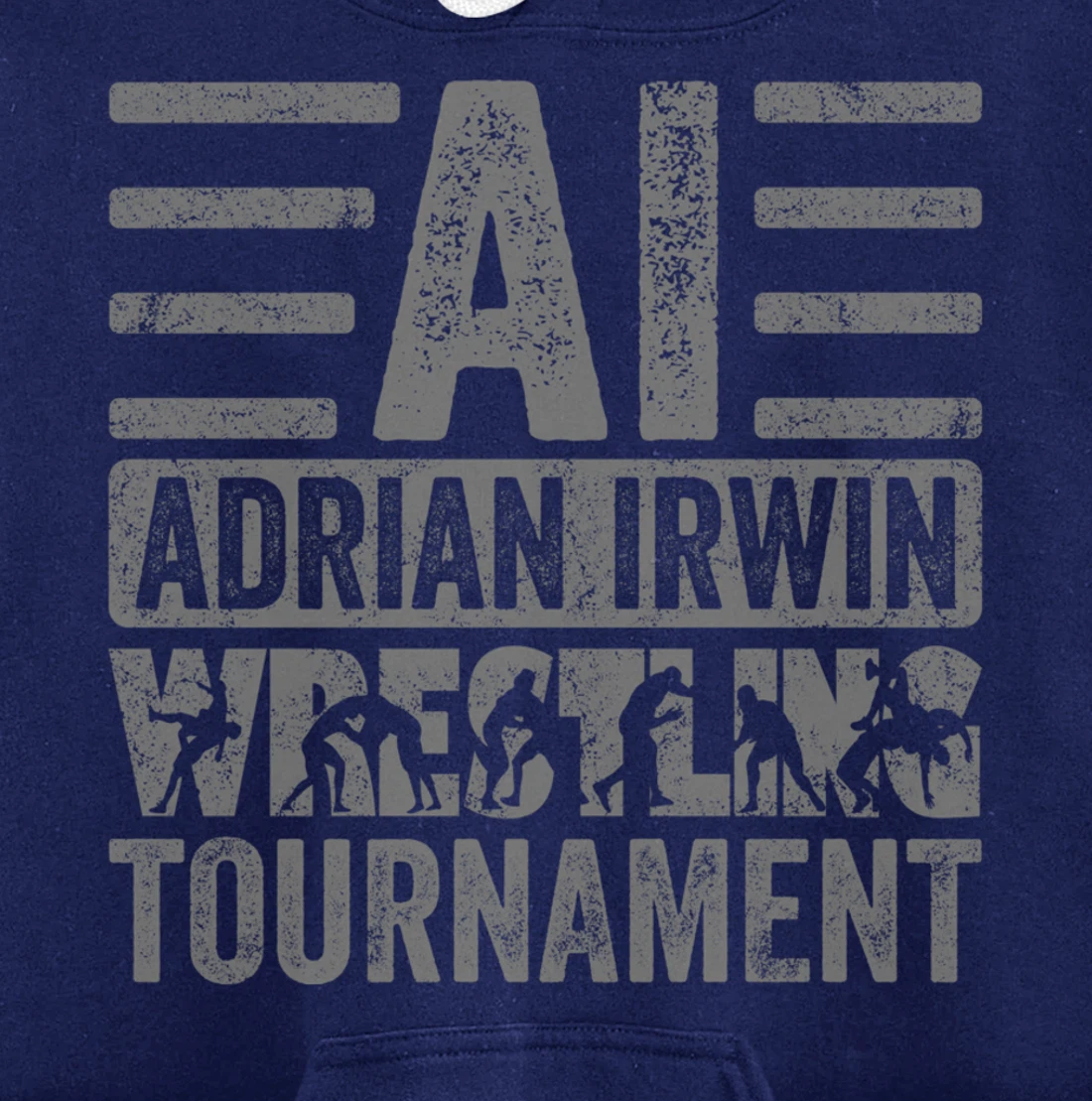 KGHLBSTQZWYVH #2 - Grey Font Pullover Hoodie