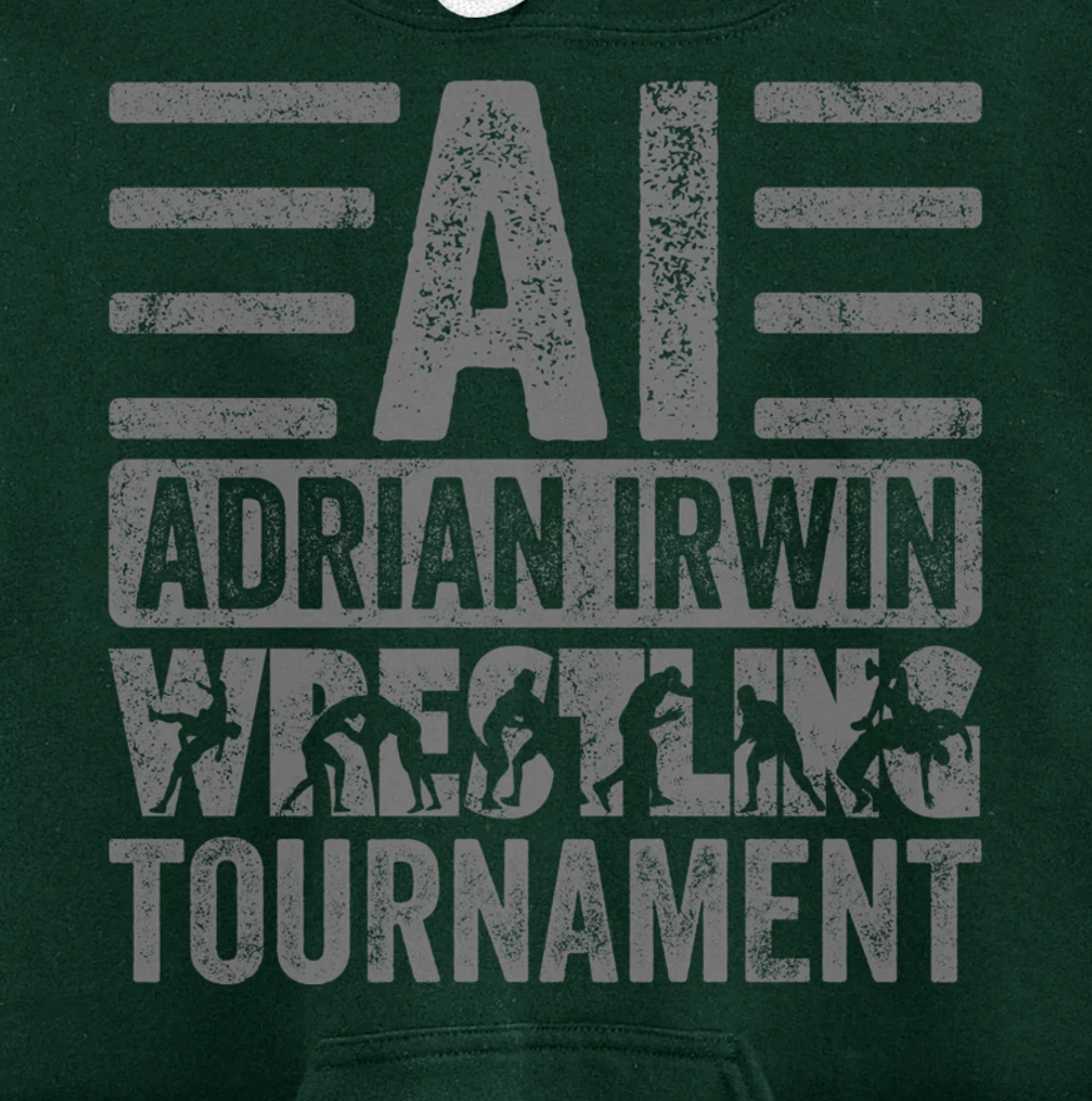 KGHLBSTQZWYVH #2 - Grey Font Pullover Hoodie