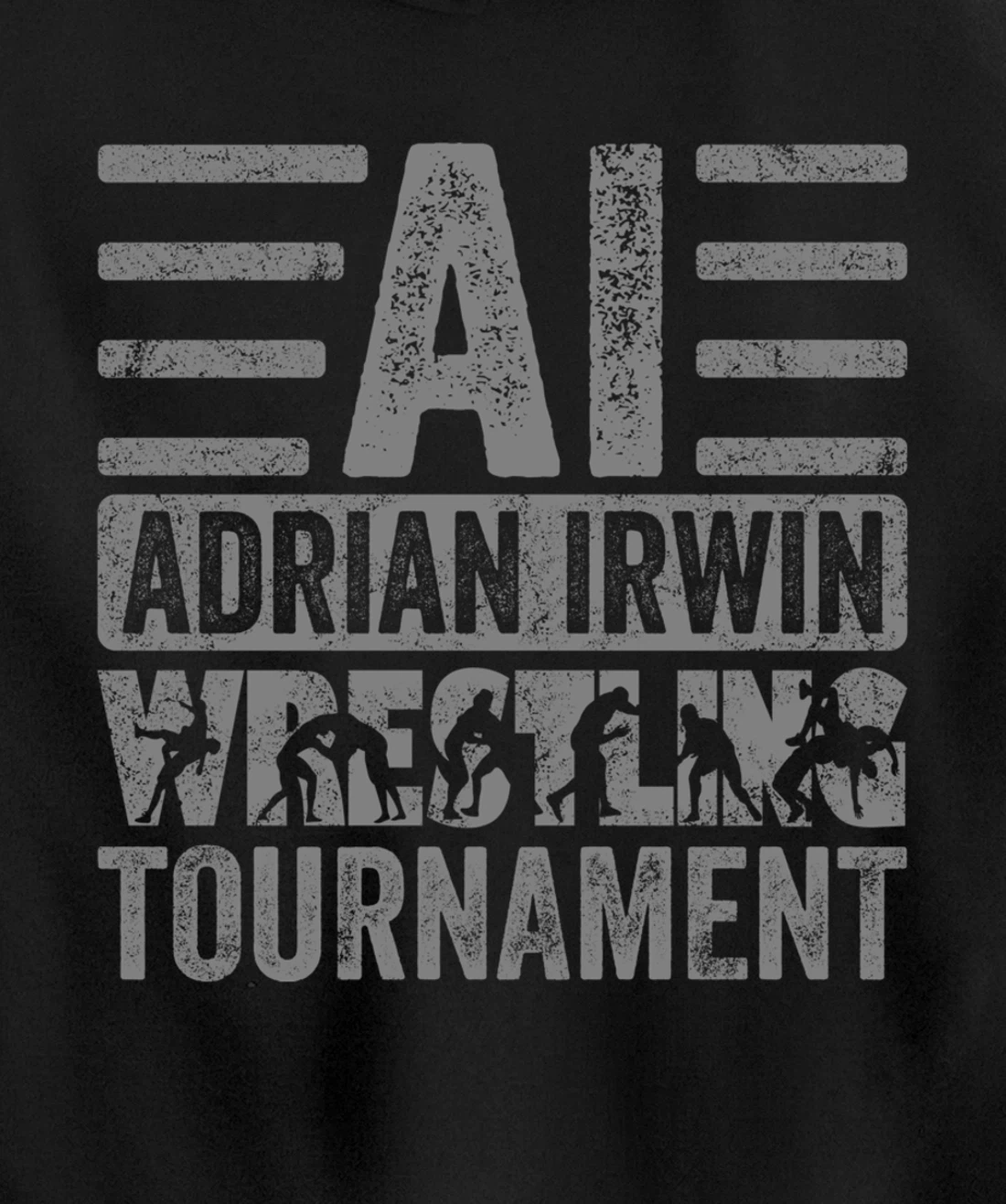 KGHLBSTQZWYVH #2 - Grey Font Pullover Hoodie