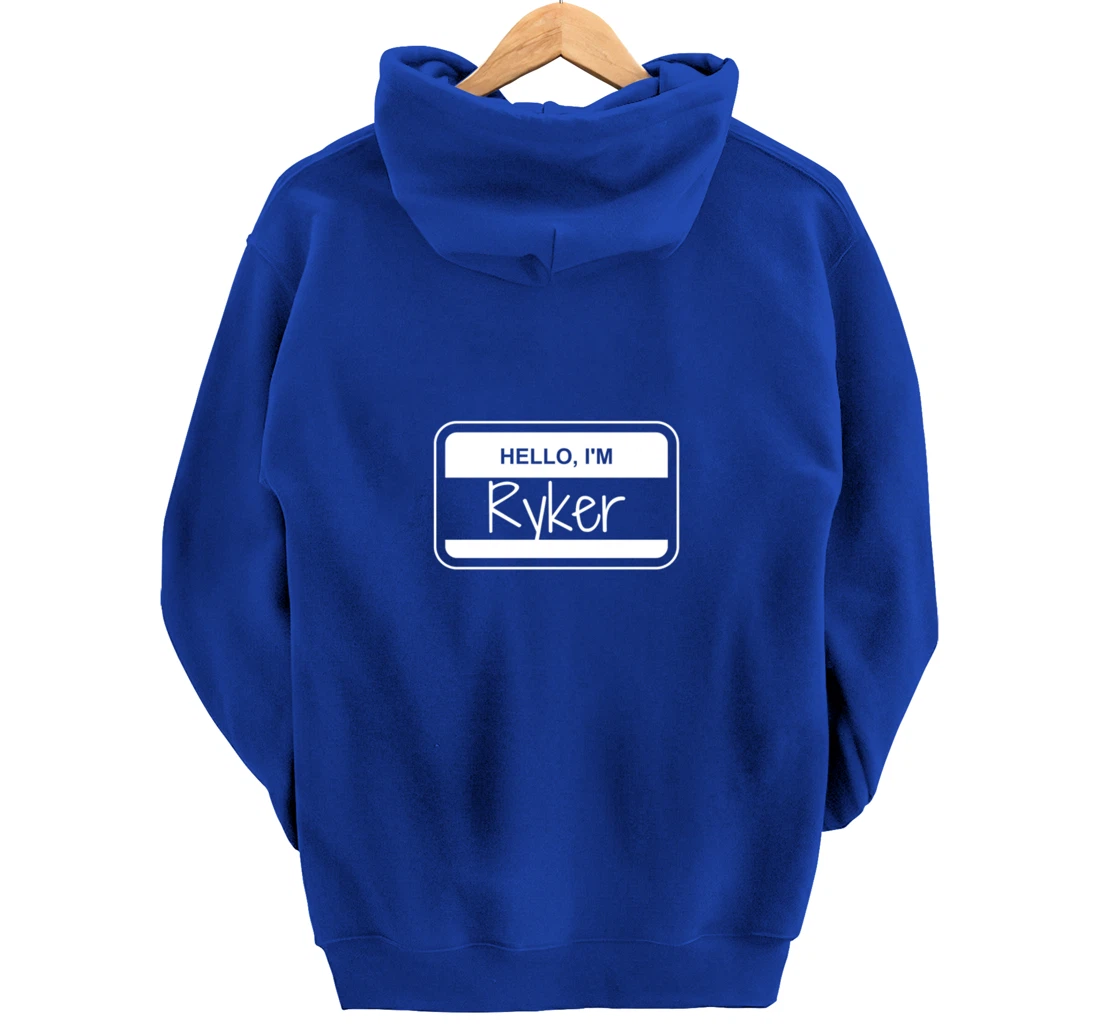 Ryker Name Tag My Name is Ryker Popular Name Tag Pullover Hoodie