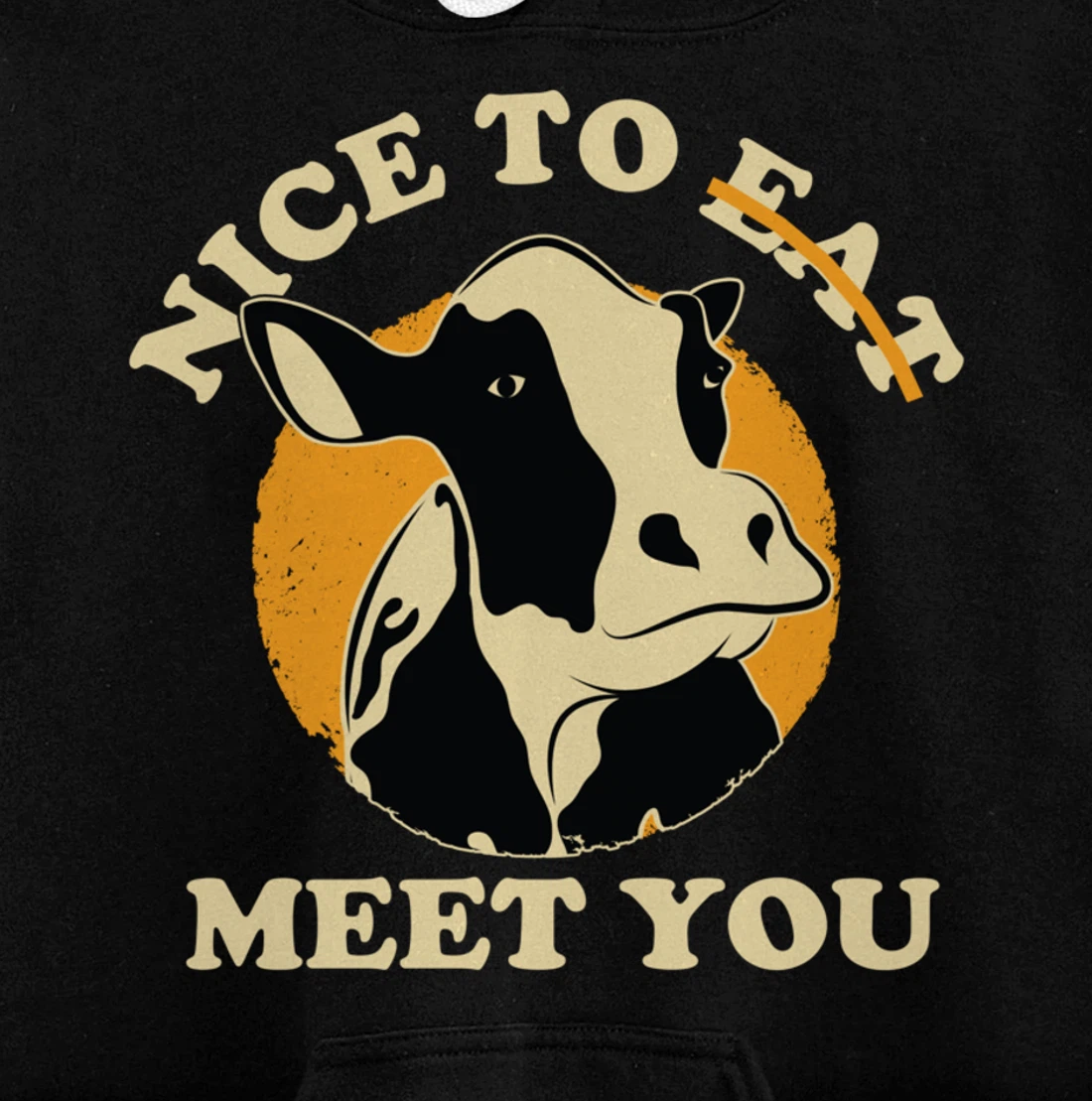 Support Animal Liberation Rights Vegan Activism Cow Graphic Pullover Hoodie