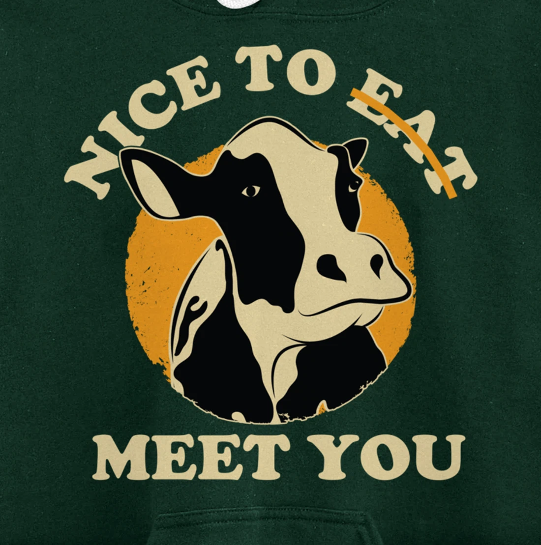 Support Animal Liberation Rights Vegan Activism Cow Graphic Pullover Hoodie