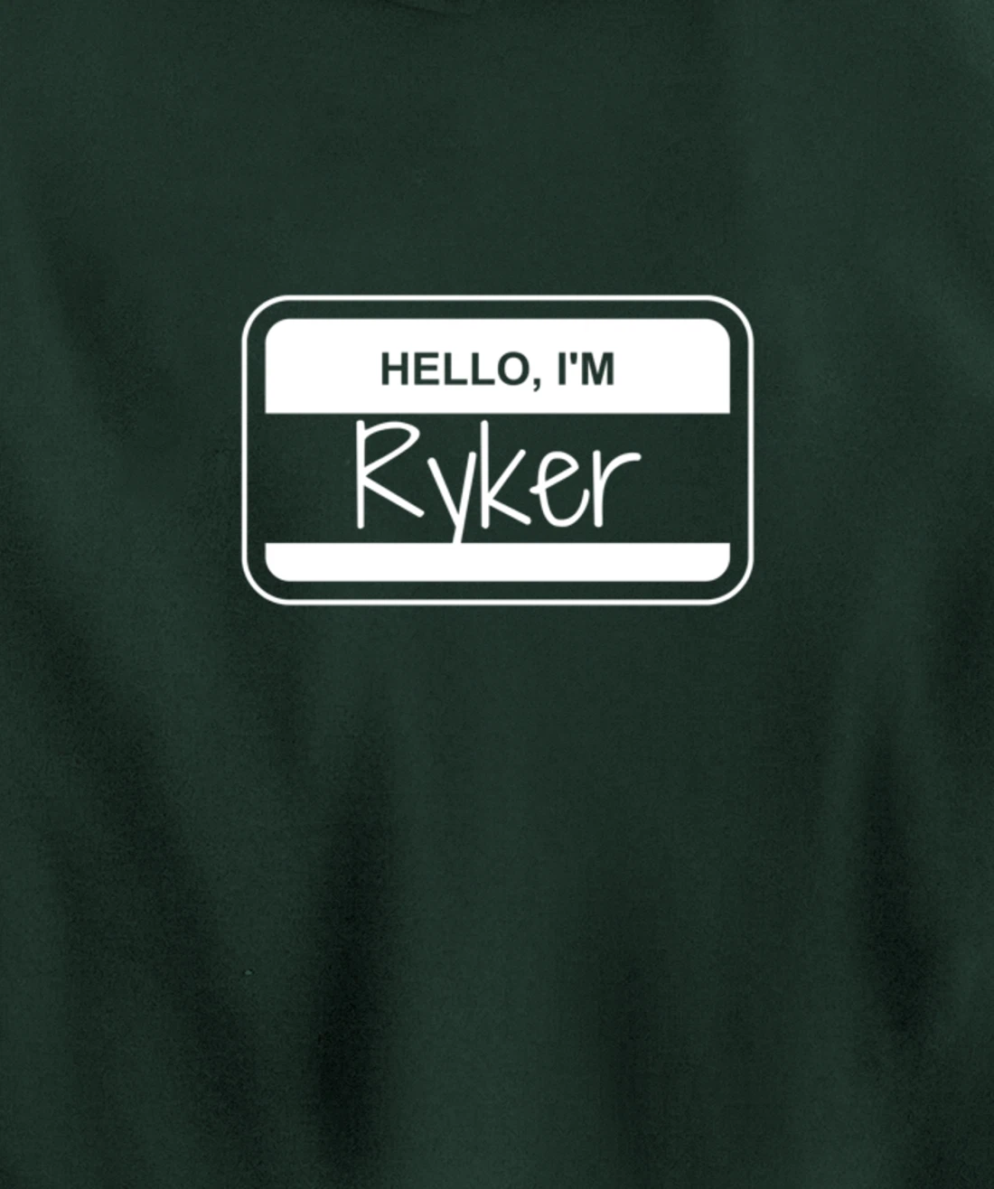 Ryker Name Tag My Name is Ryker Popular Name Tag Pullover Hoodie