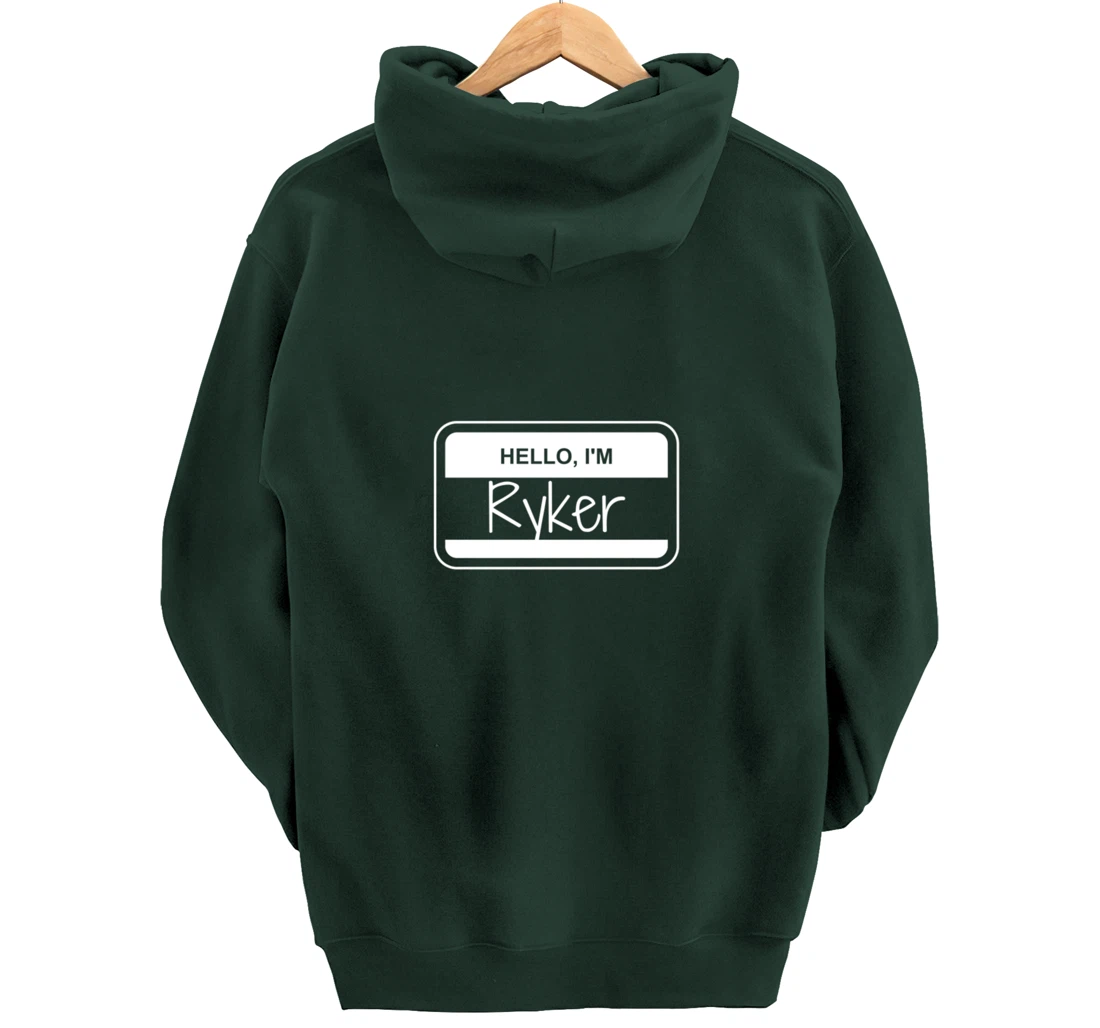 Ryker Name Tag My Name is Ryker Popular Name Tag Pullover Hoodie