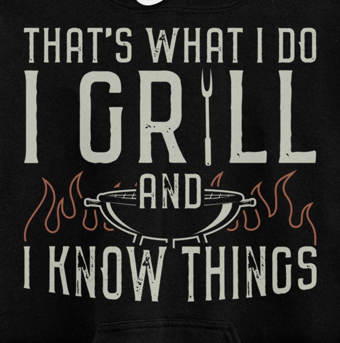 Funny Barbecue Live Love Graphic Women Men Meat Smoking BBQ Pullover Hoodie